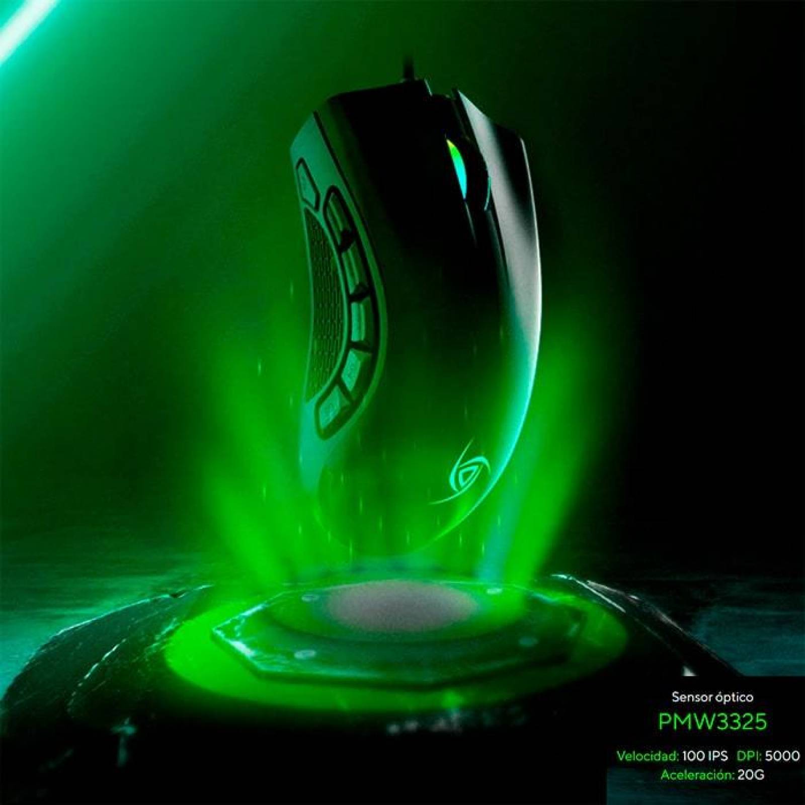 Mouse Gamer VSG Cyborg 4000dpi 9 Botones RGB VG-M880 