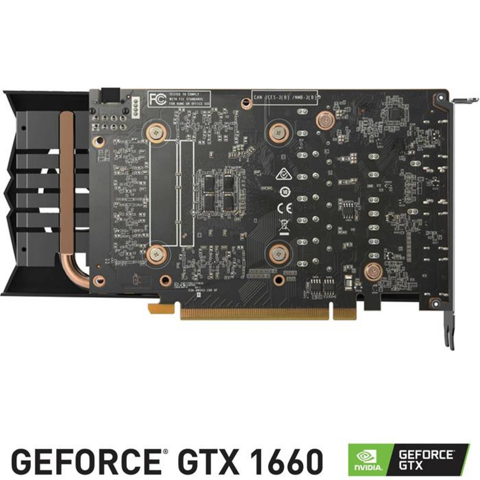 Tarjeta de Video ZOTAC NVIDIA GeForce GTX 1660 TWIN FAN 6GB GDDR5