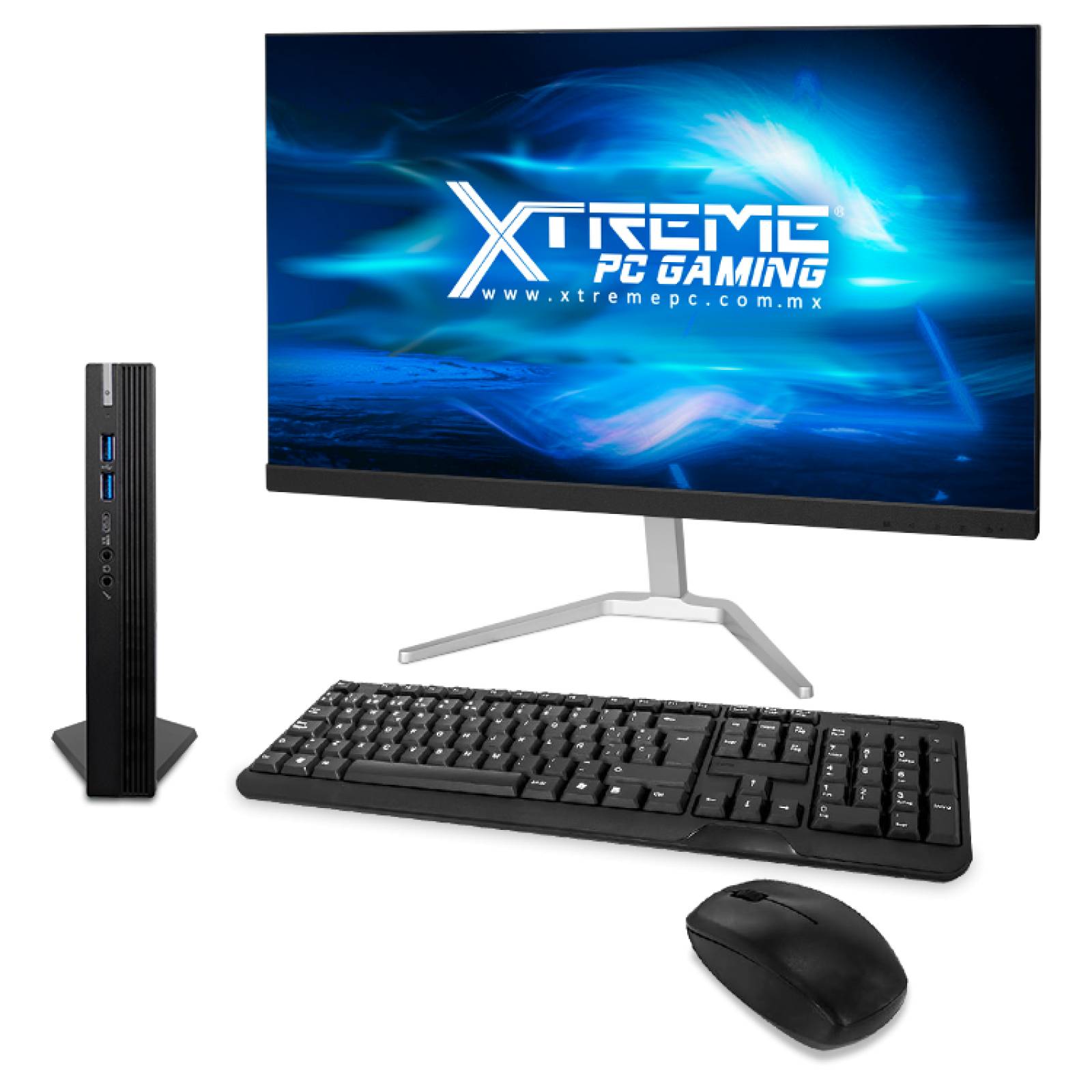 Xtreme Mini PC Gamer AMD Radeon Vega 11 Ryzen 5 8GB SSD 240GB Monitor 22 WIFI