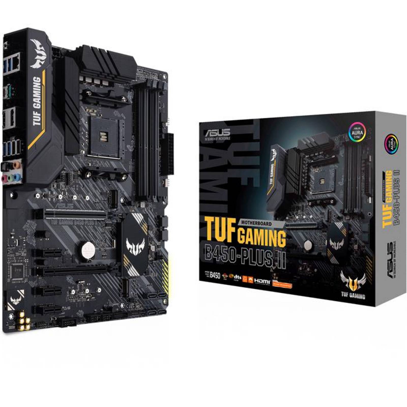 Tarjeta Madre ASUS TUF GAMING B450-PLUS II AMD AM4 DDR4 ATX