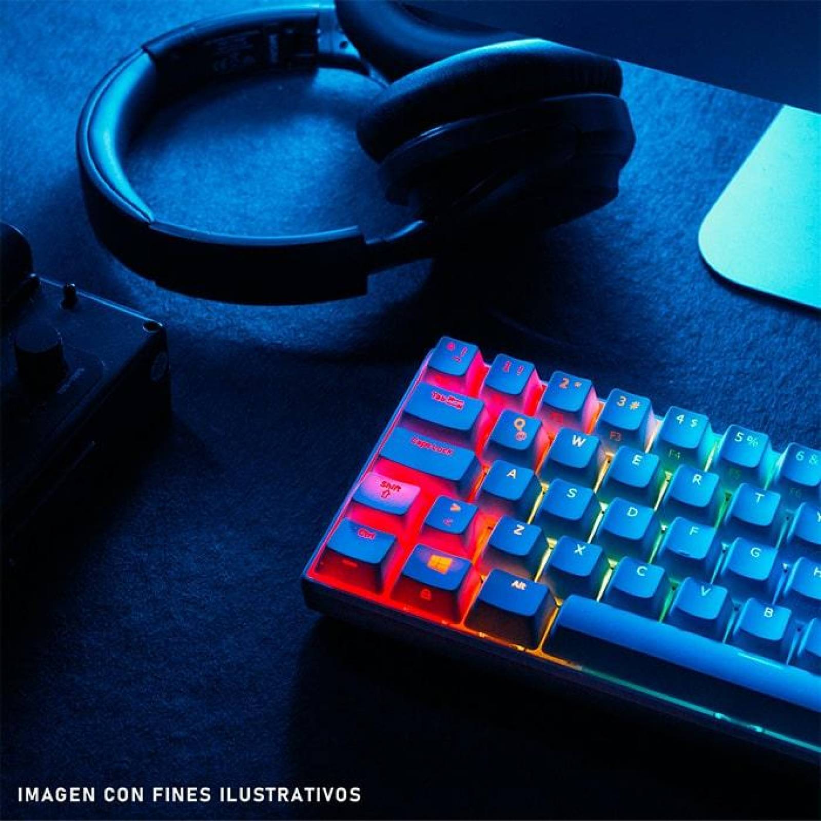 Teclado Gamer Mecanico VSG Mintaka switch café RGB Blanco VG-KM981-WHT-BRW