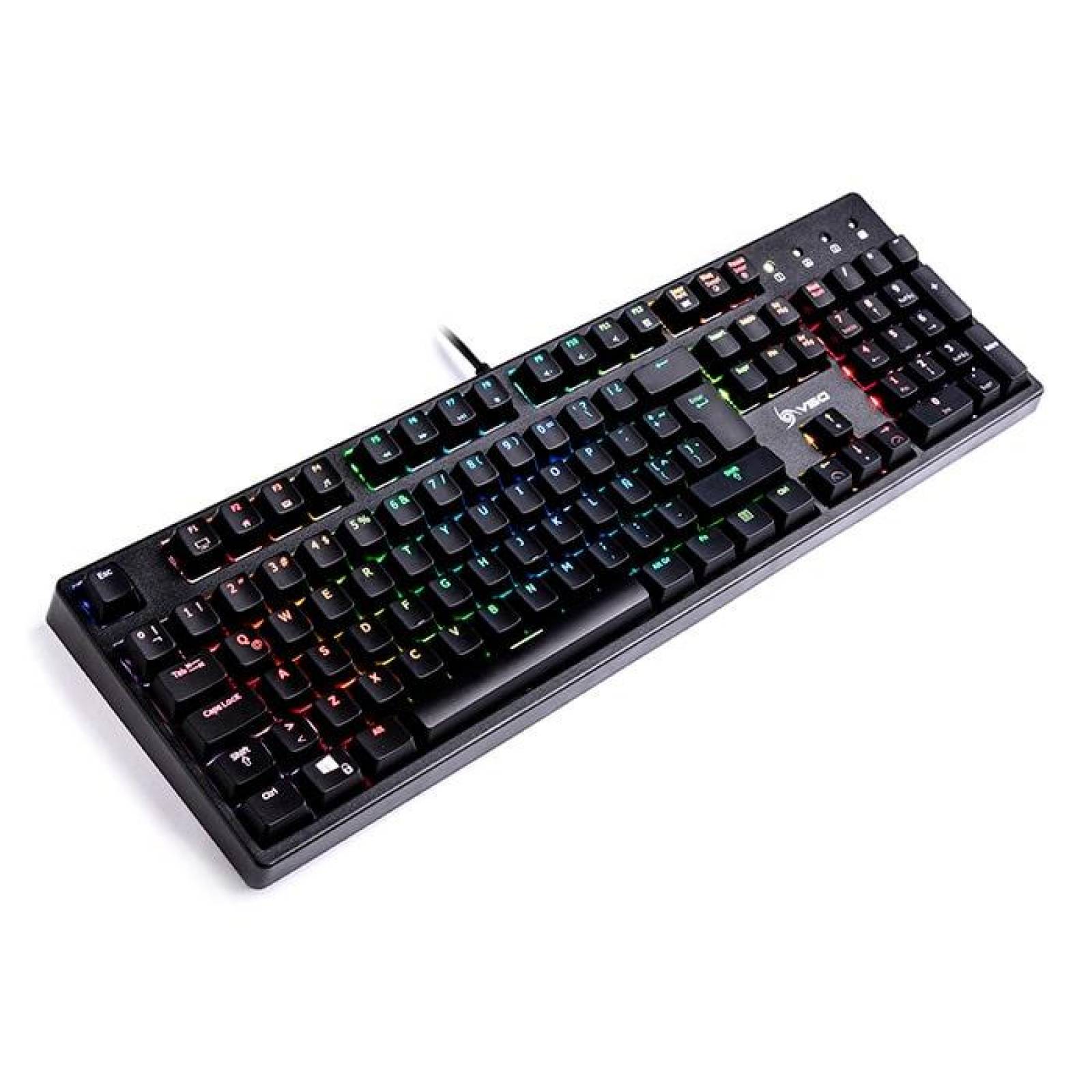 Teclado Gamer Mecanico VSG Alnilam switch Azul RGB Negro VG-KM983-BLK-BLU 
