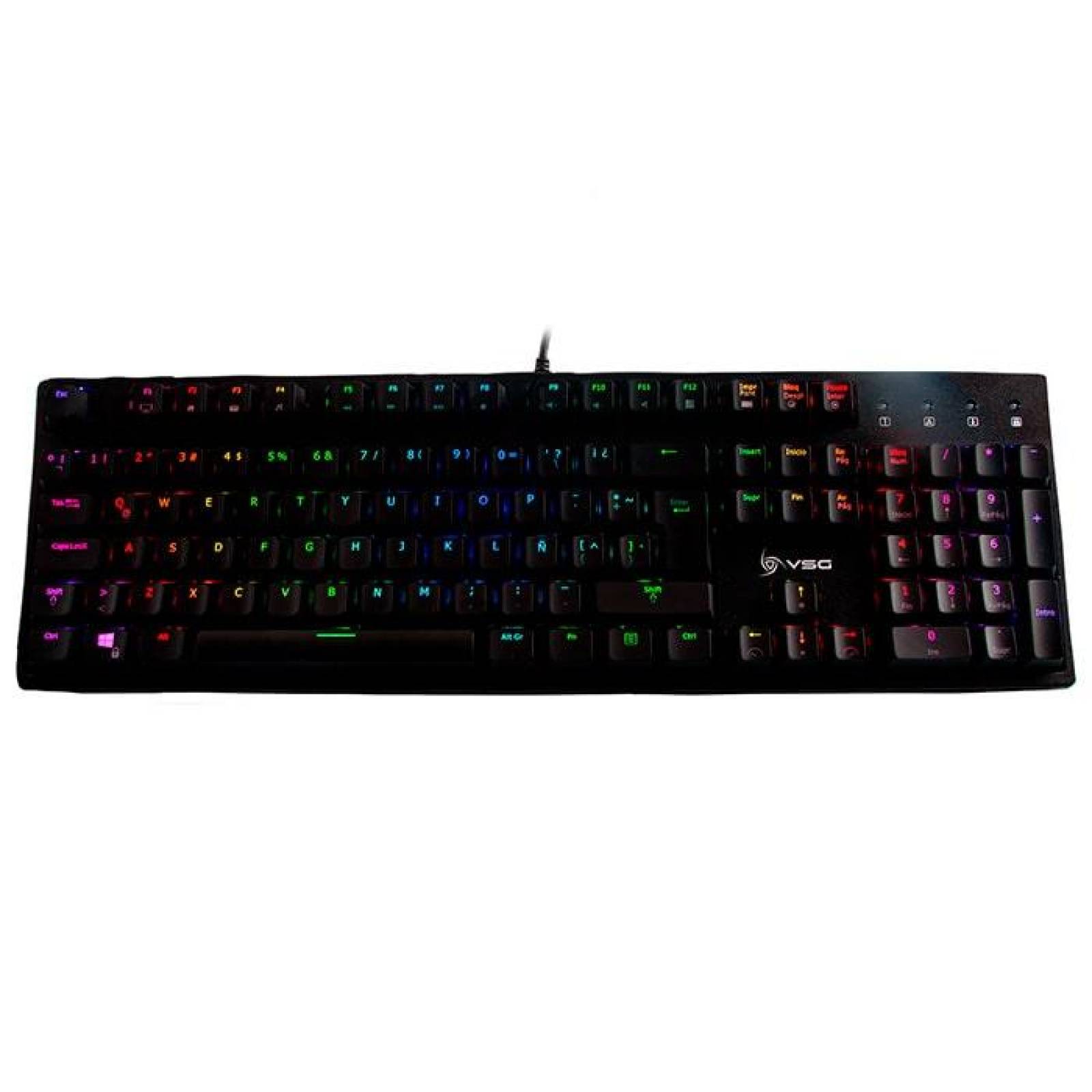 Teclado Gamer Mecanico VSG Alnilam switch Azul RGB Negro VG-KM983-BLK-BLU 