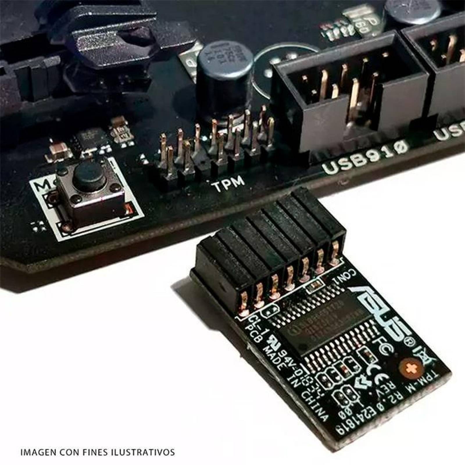 Tarjeta Microchip ASUS TMP-M R2.0 LPC Infineon SLB 9665 14-1PIN