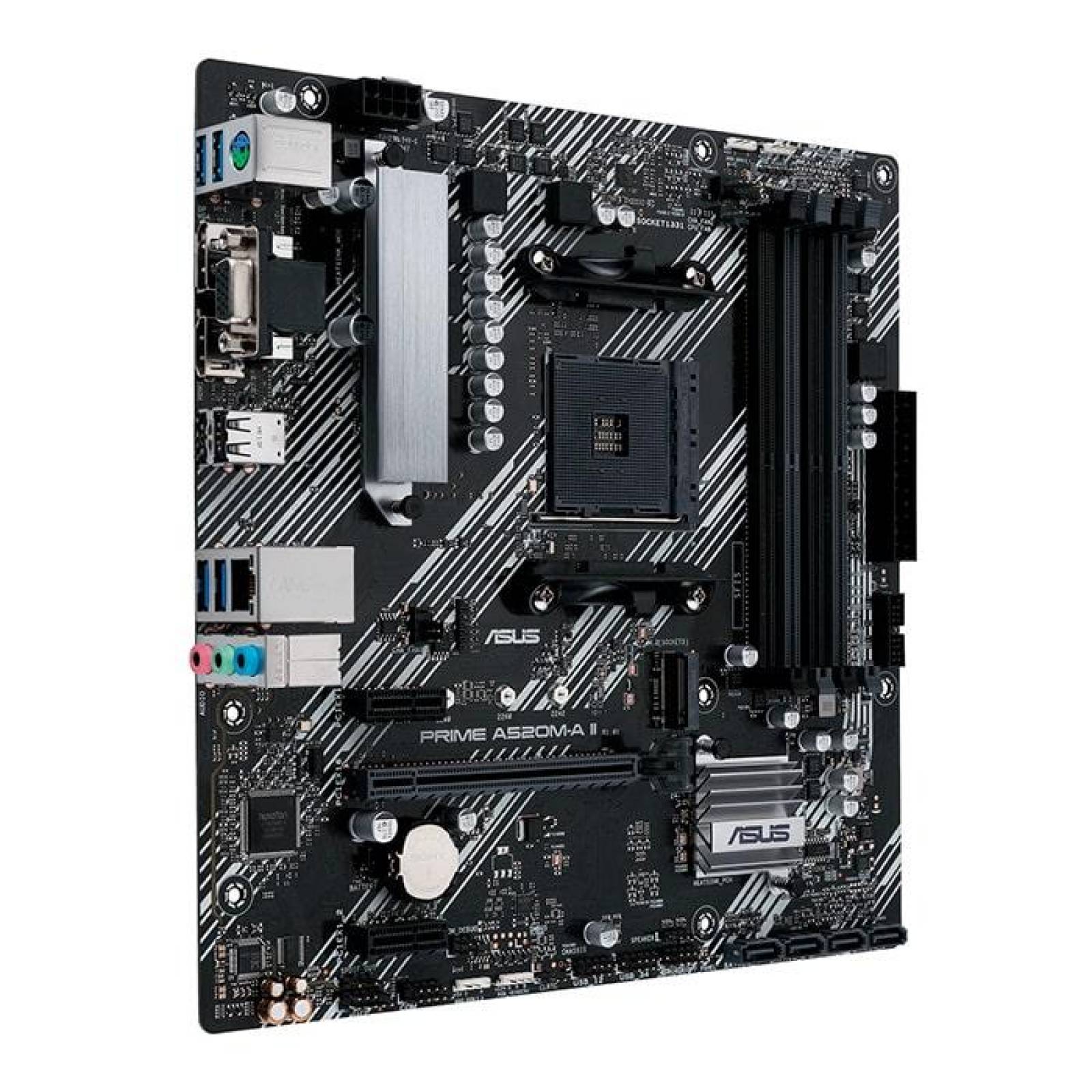 Tarjeta Madre ASUS PRIME A520M-A II CSM AMD AM4 DDR4 ATX