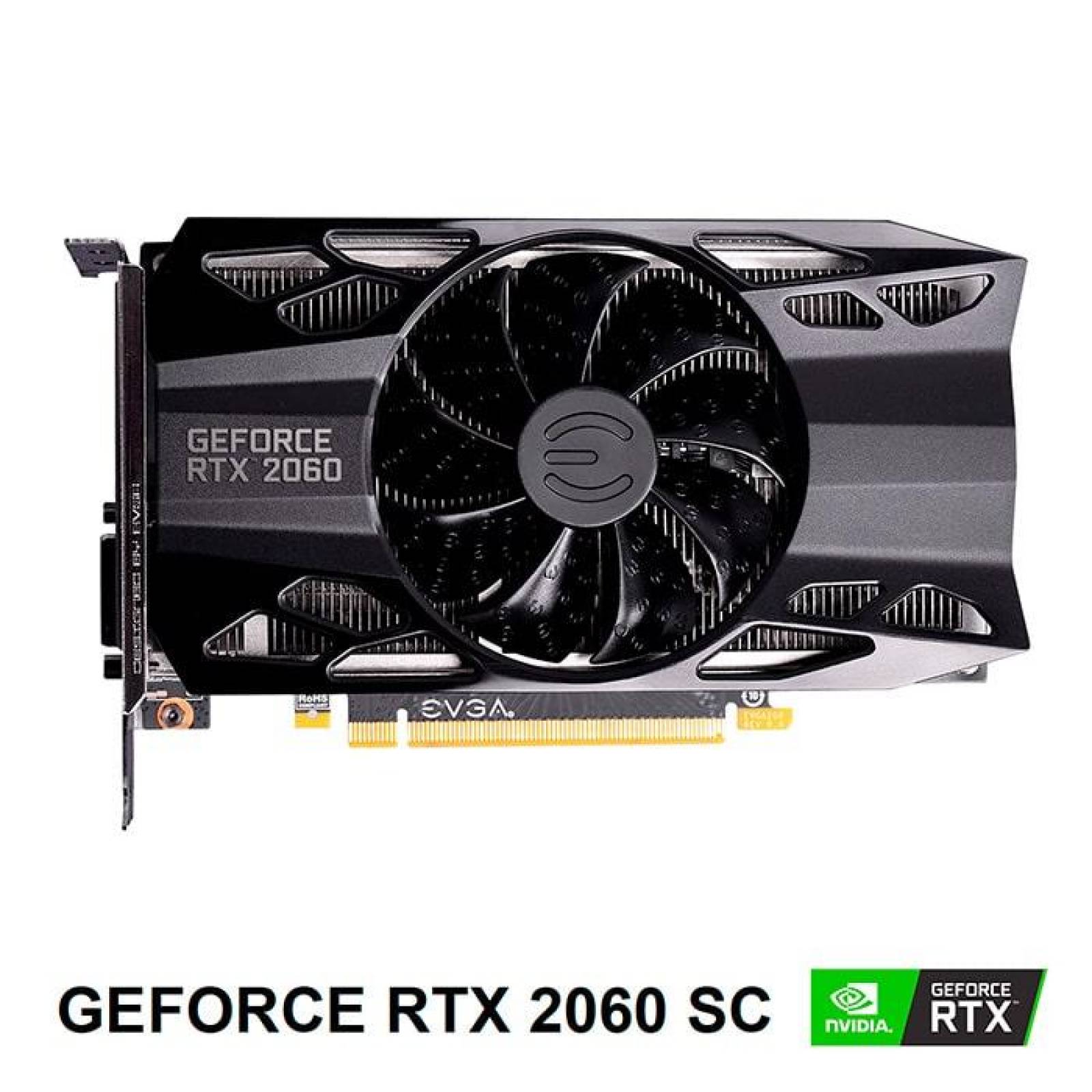 Tarjeta de Video EVGA GeForce RTX 2060 SC 6GB GDDR6 06G-P4-2062-KR 