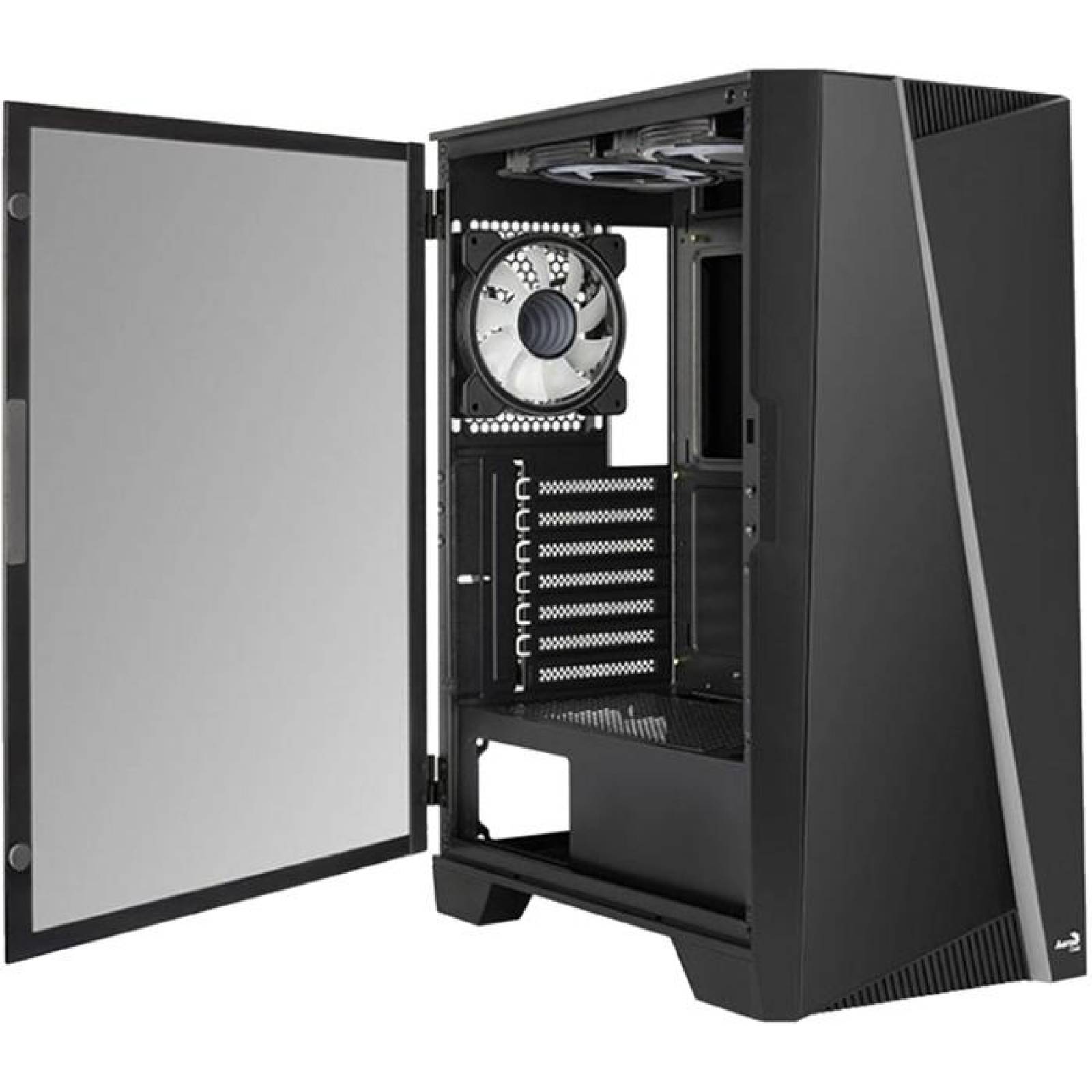 Gabinete Gamer AEROCOOL MIRAGE G BK V2 ARGB Cristal Templado 