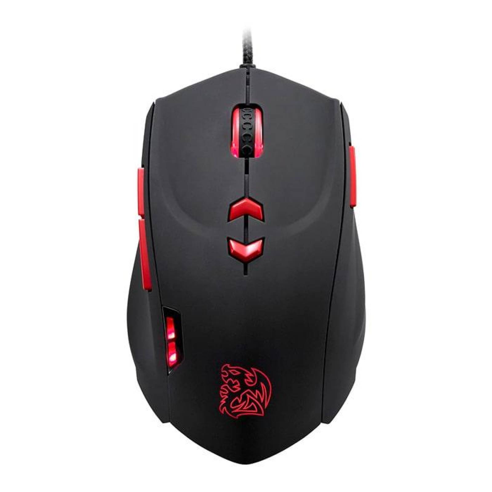 Mouse Gamer THERMALTAKE TT THERON 4000DPI LED Rojo MO-TRN006DTM
