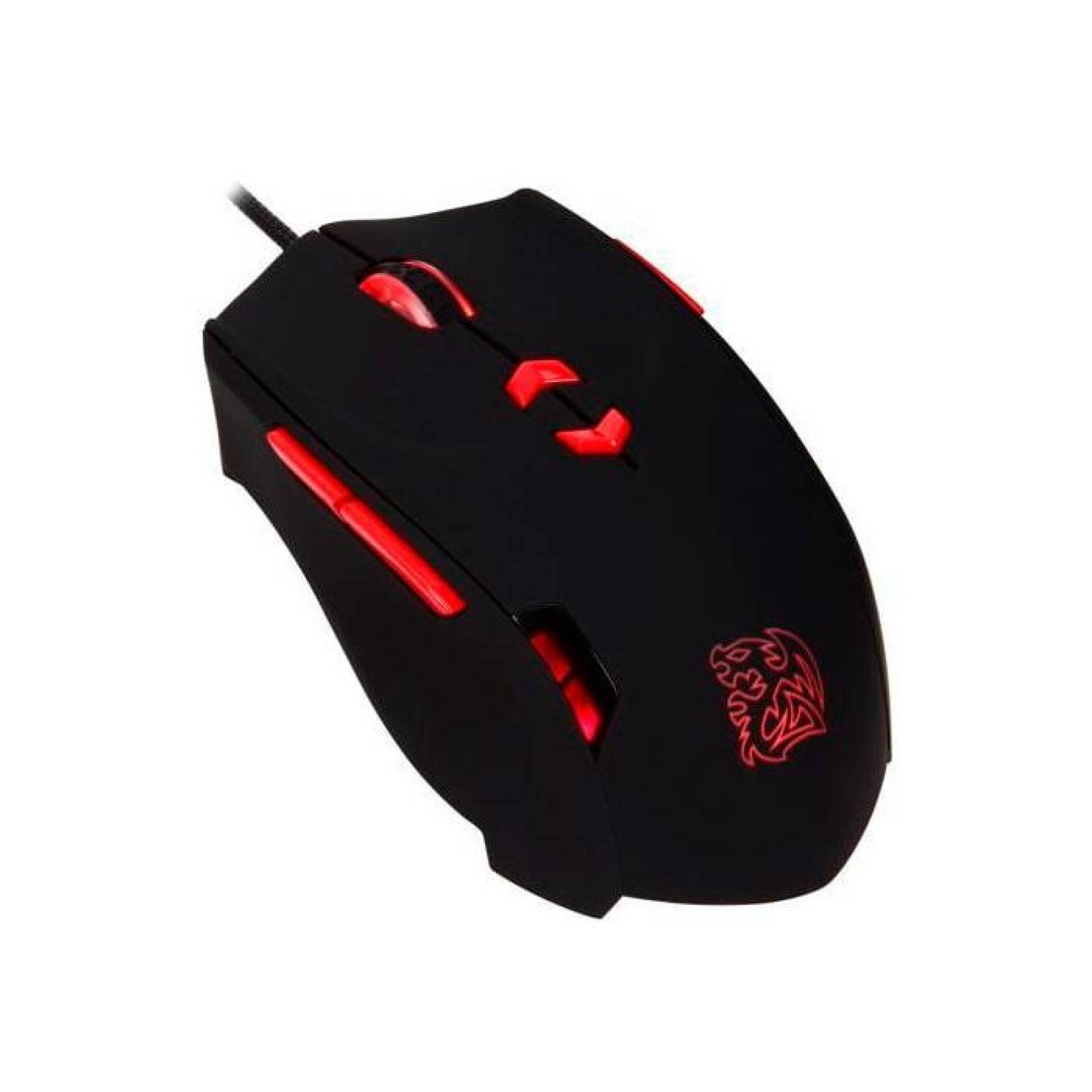 Mouse Gamer THERMALTAKE TT THERON 4000DPI LED Rojo MO-TRN006DTM