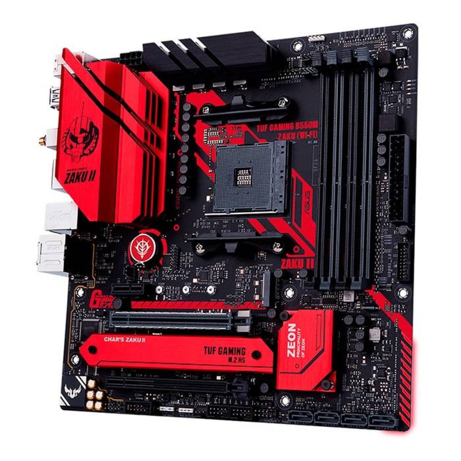 Tarjeta Madre ASUS Gundam TUF GAMING B550M ZAKU WIFI AM4 Micro ATX 