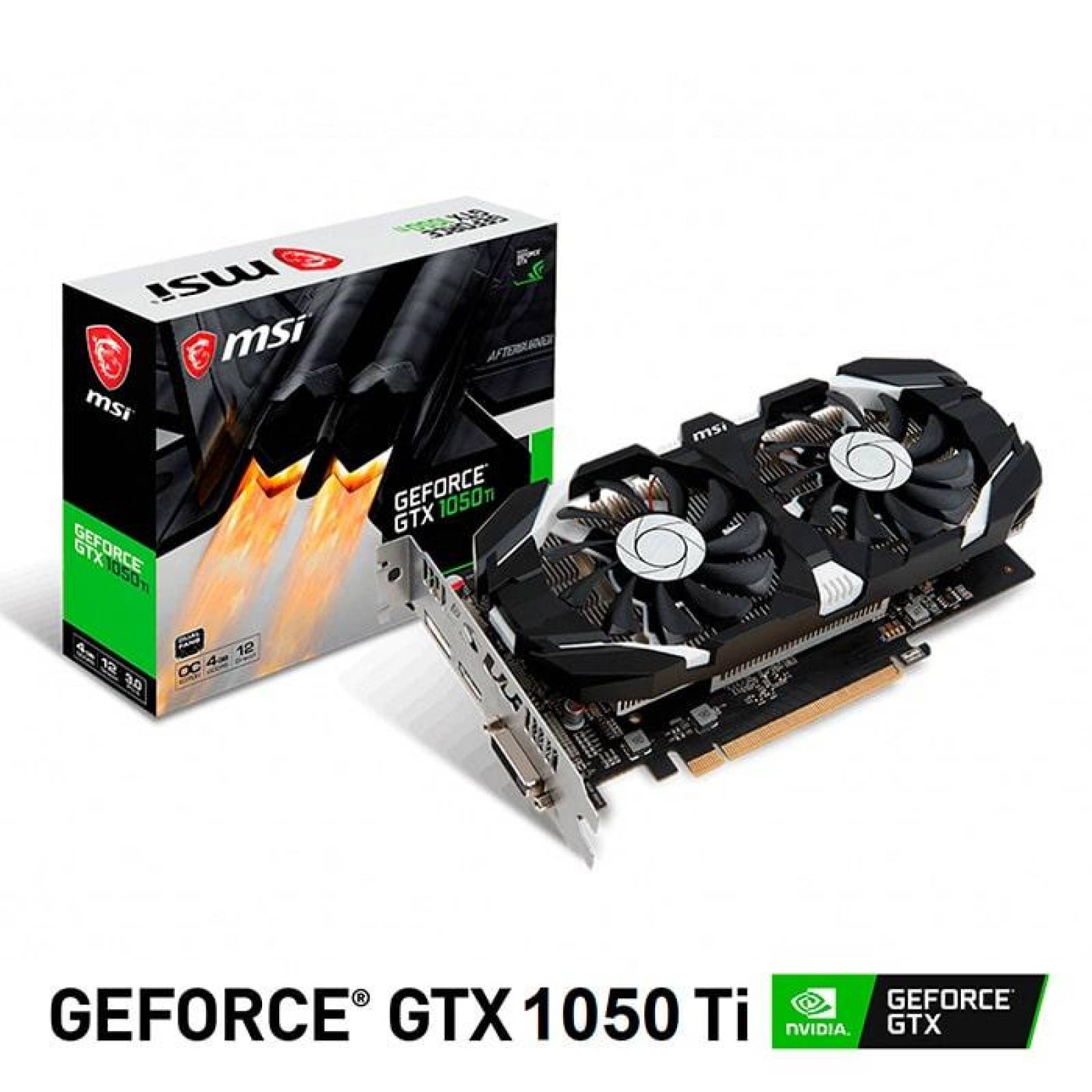 Tarjeta de Video MSI GeForce GTX 1050 TI 4GT OC GDDR5