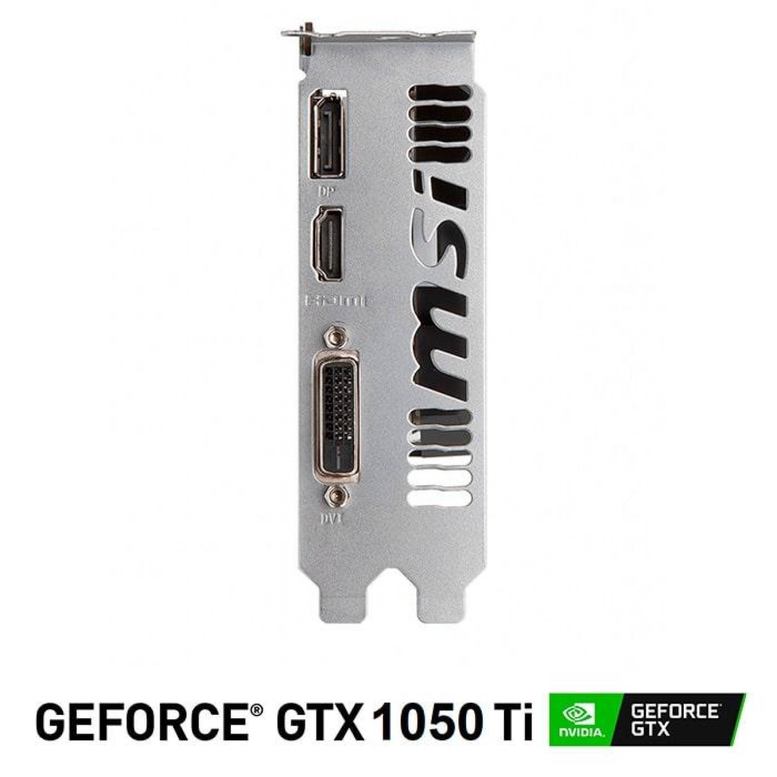 Tarjeta de Video MSI GeForce GTX 1050 TI 4GT OC GDDR5