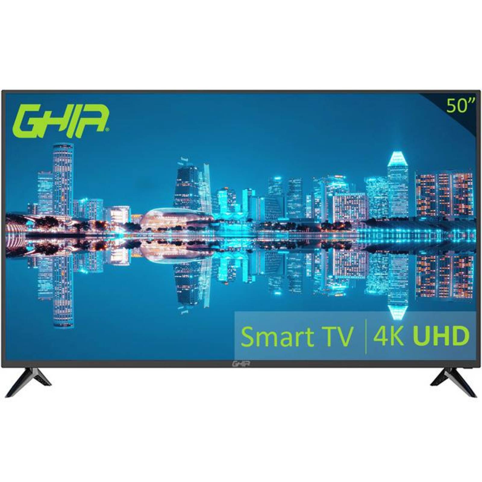 Pantalla Smart TV 50 pulgadas GHIA G50NTFXUHD20 LED Ultra HD 4K WIFI HDMI 