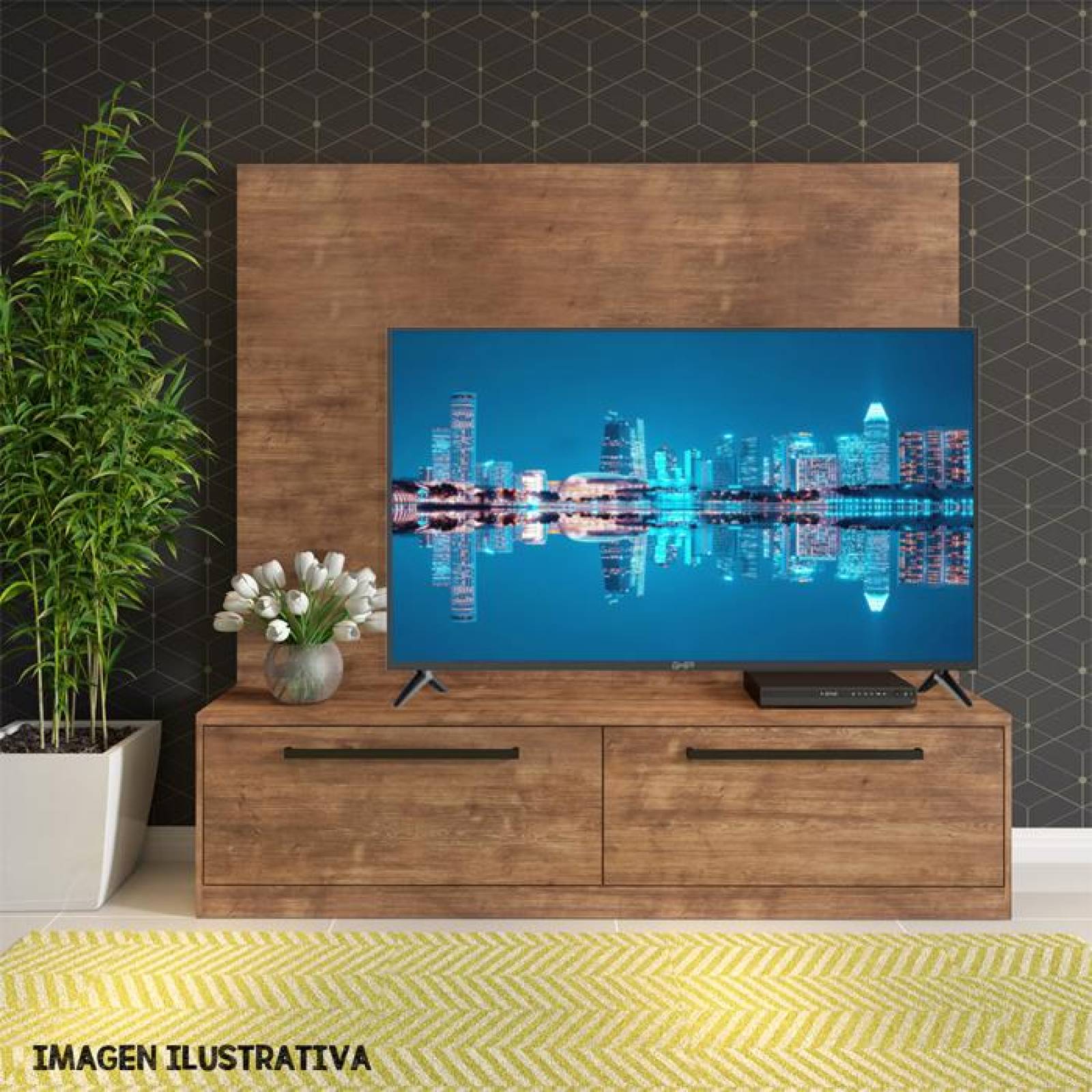 Pantalla Smart TV 50 pulgadas GHIA G50NTFXUHD20 LED Ultra HD 4K WIFI HDMI 