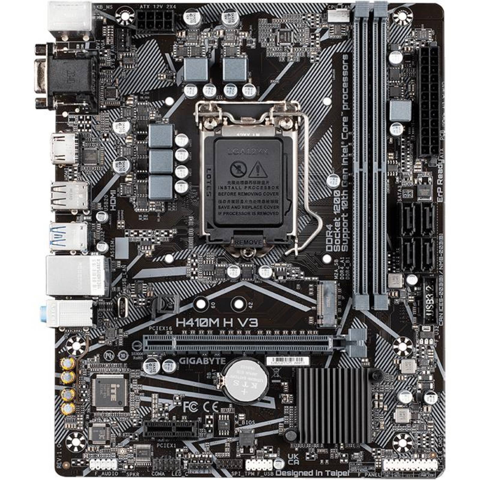 Tarjeta Madre GIGABYTE H410M H V3 Intel 1200 DDR4 Micro ATX