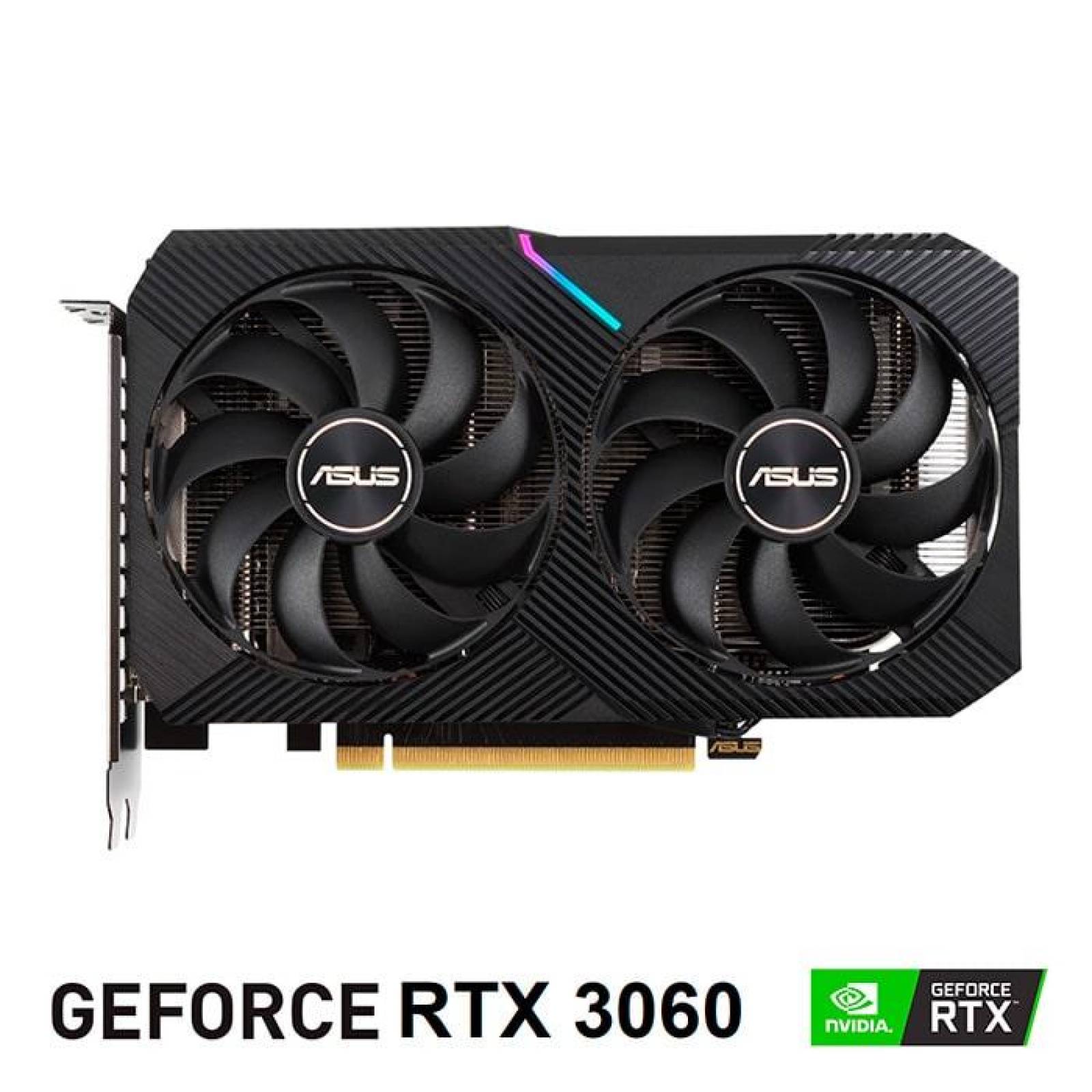 Tarjeta de Video ASUS Geforce RTX 3060 DUAL OC V2 12GB LHR DUAL-RTX3060-O12G-V2 