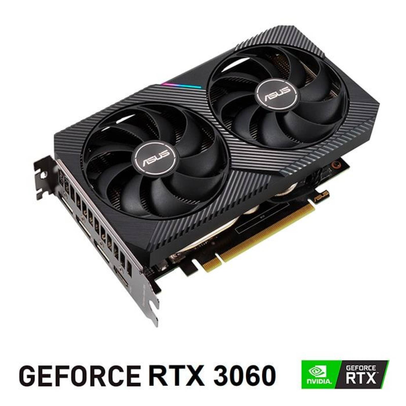 Tarjeta de Video ASUS Geforce RTX 3060 DUAL OC V2 12GB LHR DUAL-RTX3060-O12G-V2 