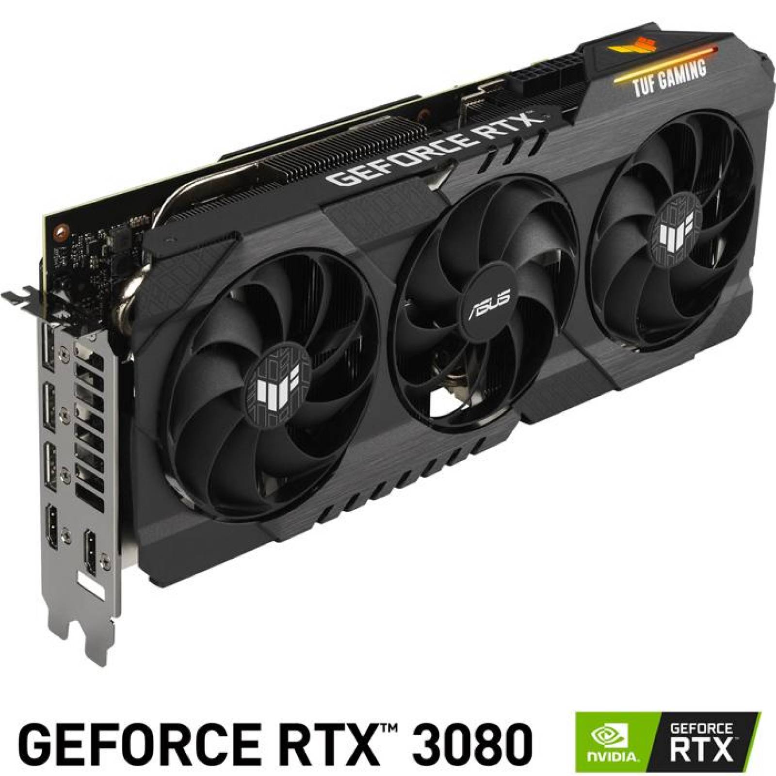 Tarjeta de Video ASUS TUF Gaming GeForce RTX 3080 OC V2 10GB GDDR6X LHR TUF-RTX3080-O10G-V2-GAMIN 