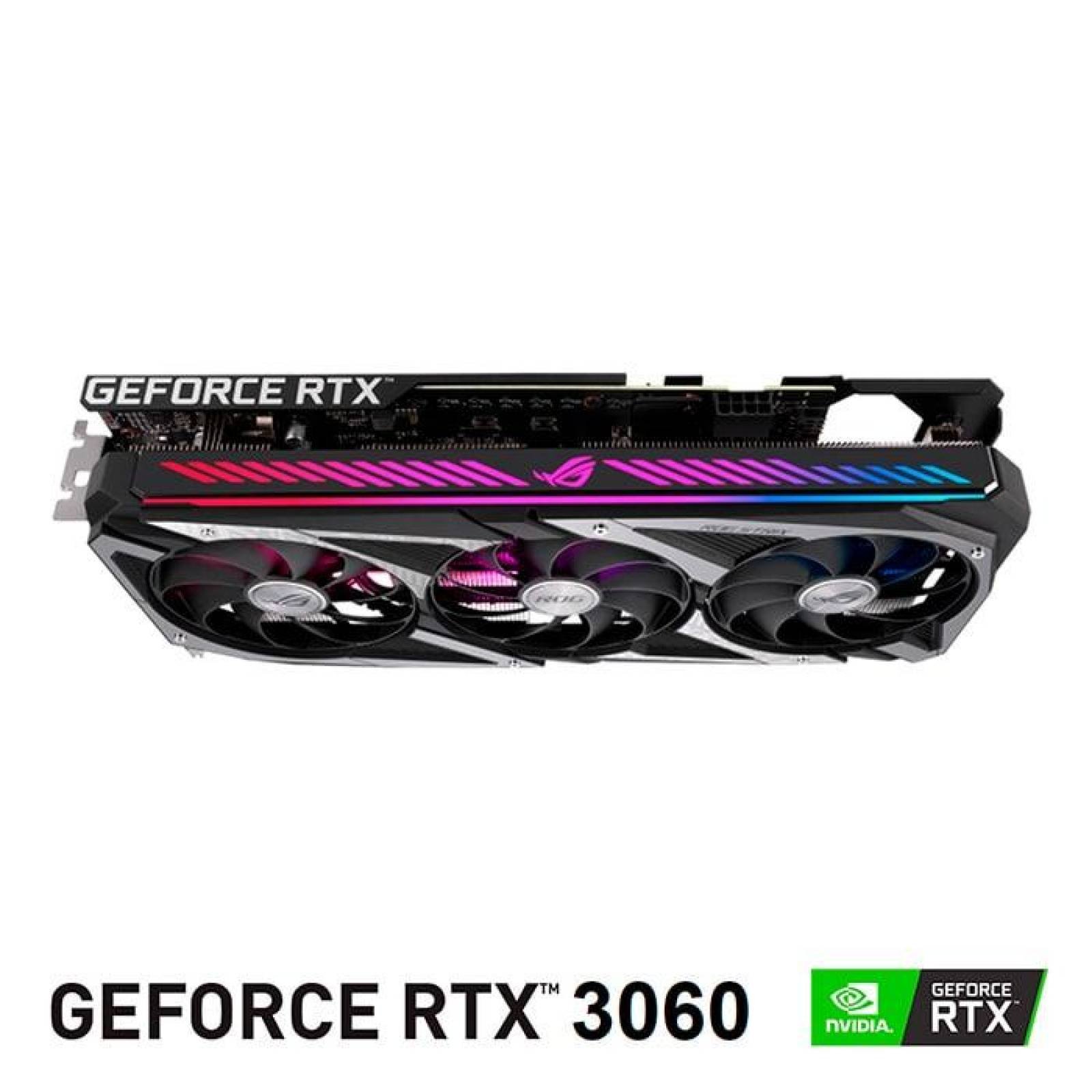Tarjeta de Video ASUS ROG STRIX GeForce RTX 3060 OC 12GB GDDR6 LHR ROG-STRIX-RTX3060-O12G-V2-GAMING 