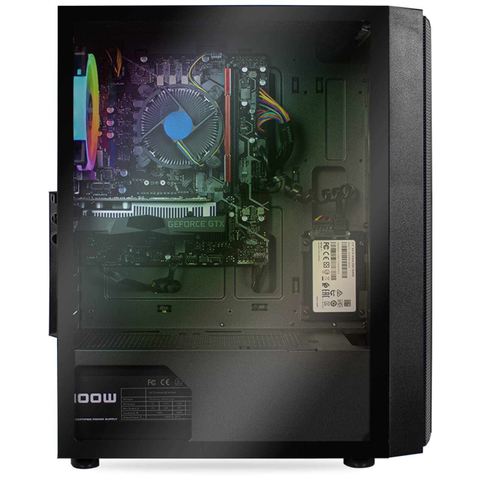 Xtreme PC Gamer Geforce GTX 1650 Core I3 10100F 16GB SSD 480GB RGB Black 