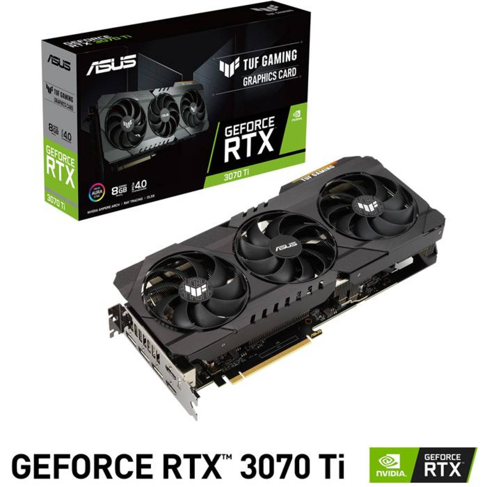 Tarjeta de Video ASUS GeForce RTX 3070 TI OC 8GB GDDR6X TUF