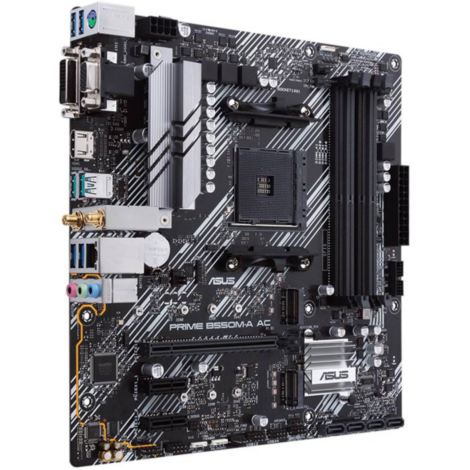 Tarjeta Madre ASUS PRIME B550M-A AC AM4 Micro ATX