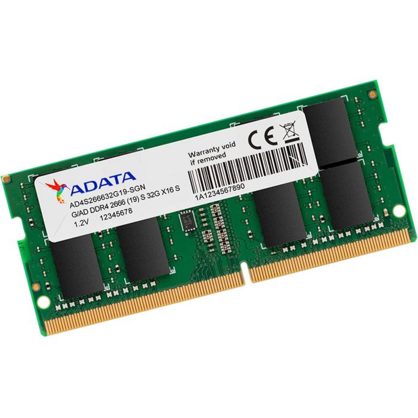 Memoria RAM DDR4 32GB 2666MHz ADATA Laptop
