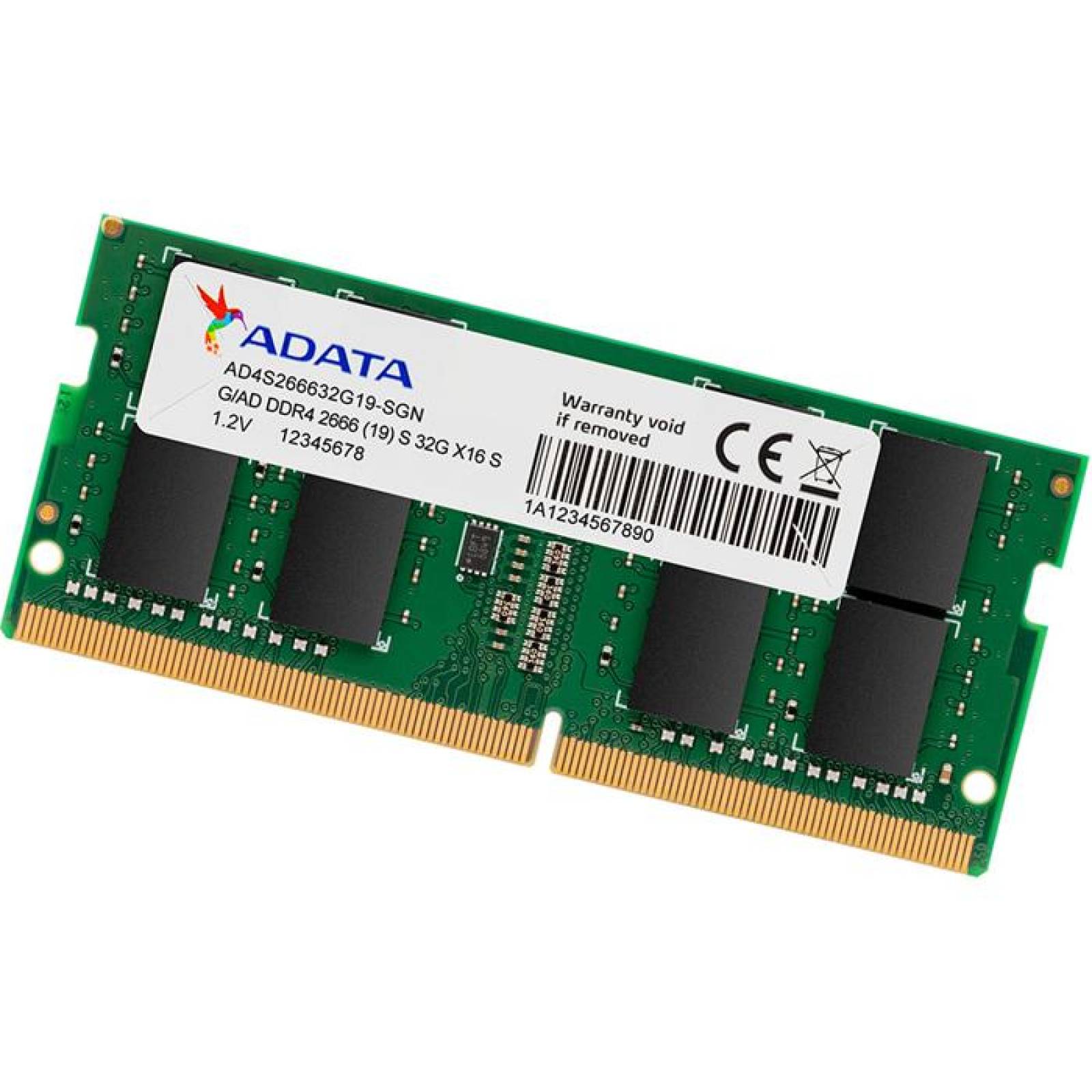 Memoria RAM DDR4 32GB 2666MHz ADATA Laptop 
