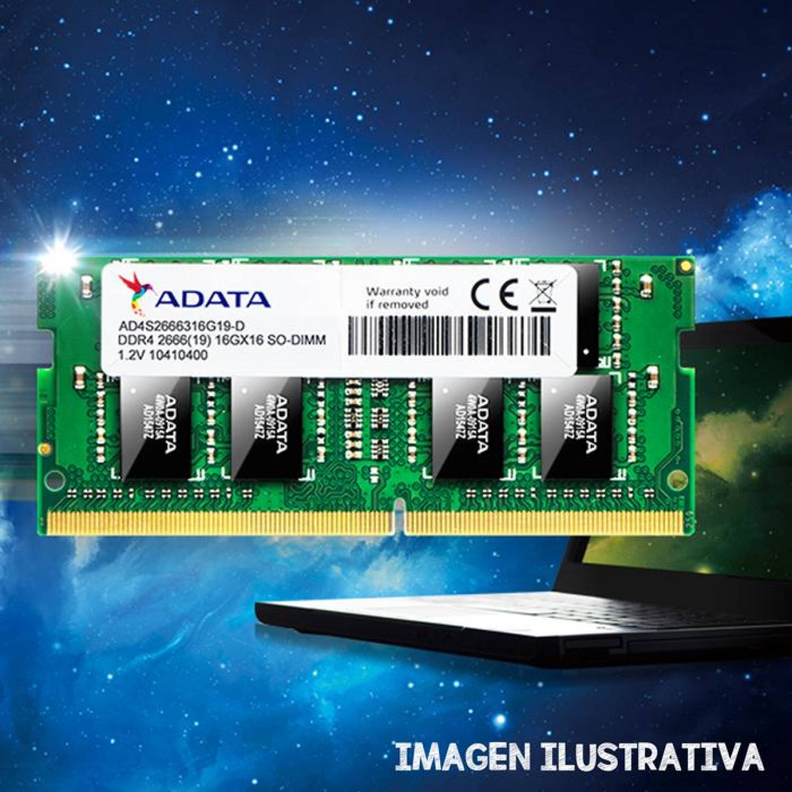 Memoria RAM DDR4 32GB 2666MHz ADATA Laptop