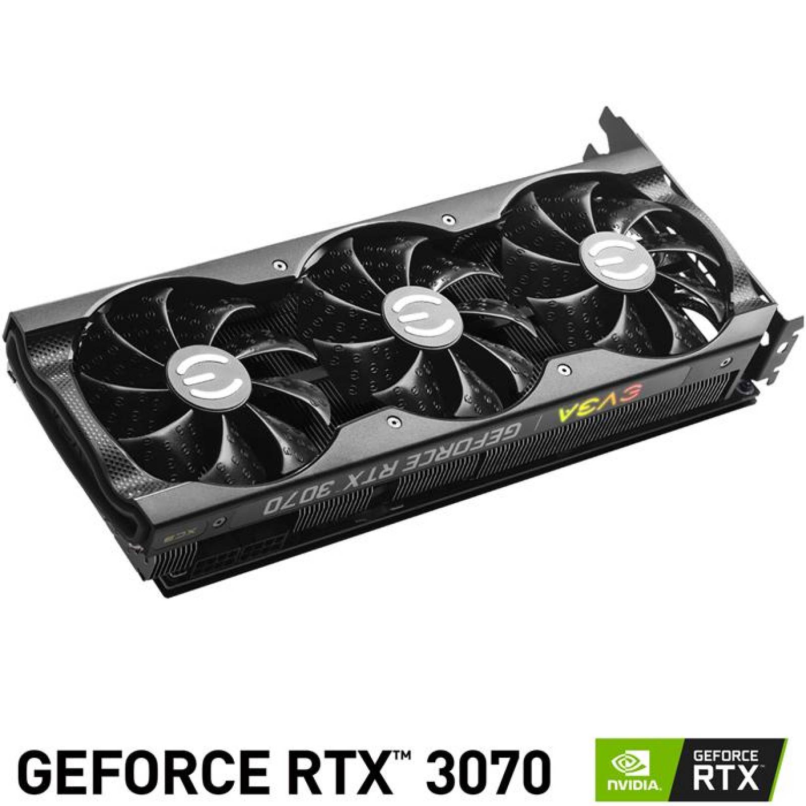 Tarjeta de Video EVGA GeForce RTX 3070 XC3 Ultra Gaming 8GB GDDR6 LHR 08G-P5-3755-KL 