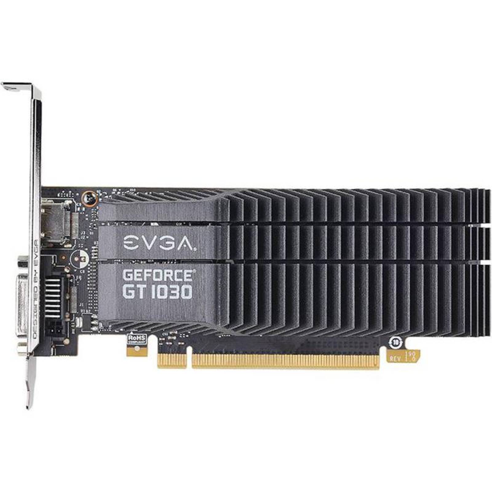 Tarjeta de Video EVGA GeForce GT 1030 SC 2GB GDDR5 Low Profile