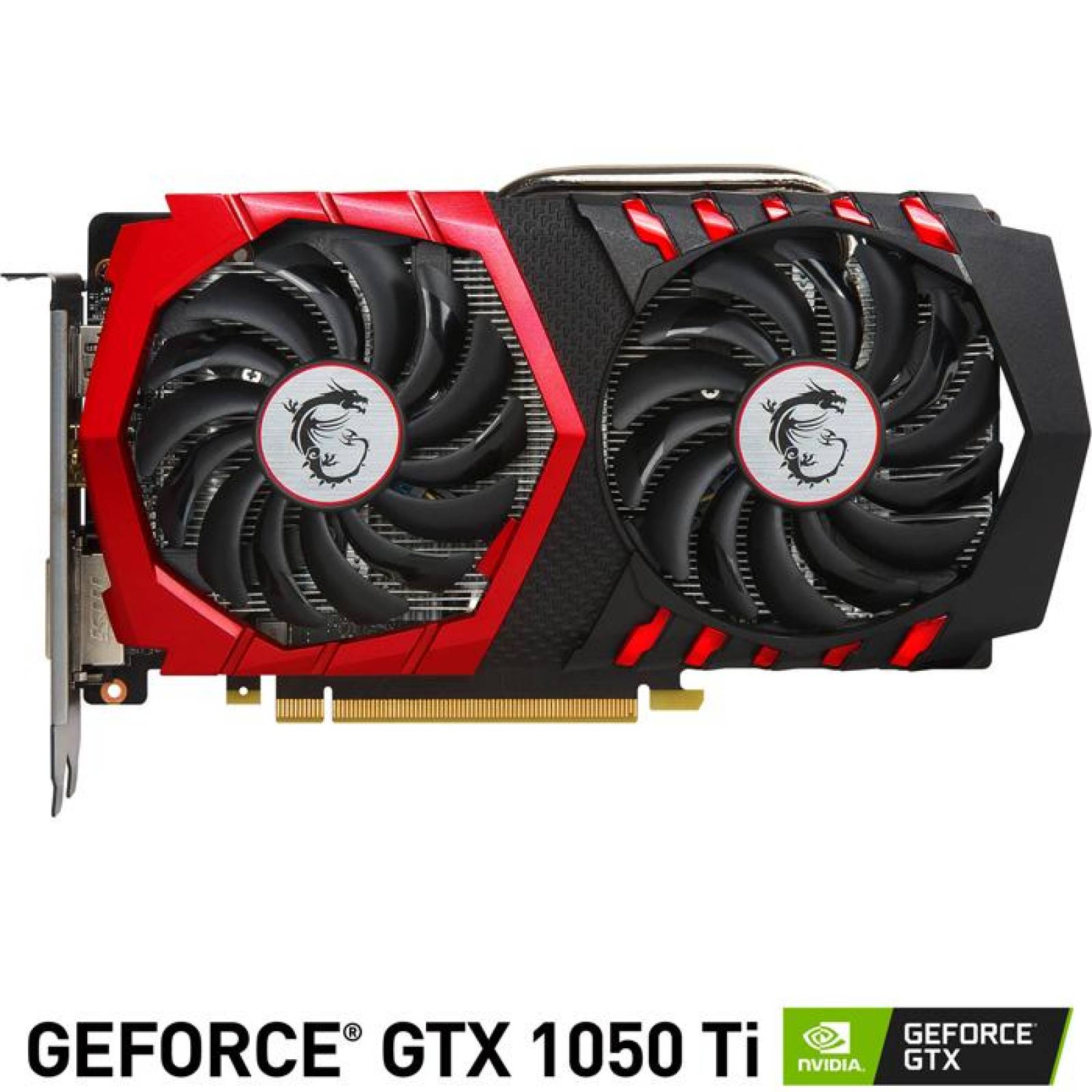 Tarjeta de Video MSI GeForce GTX 1050 TI GAMING X 4GB OC GDDR5 