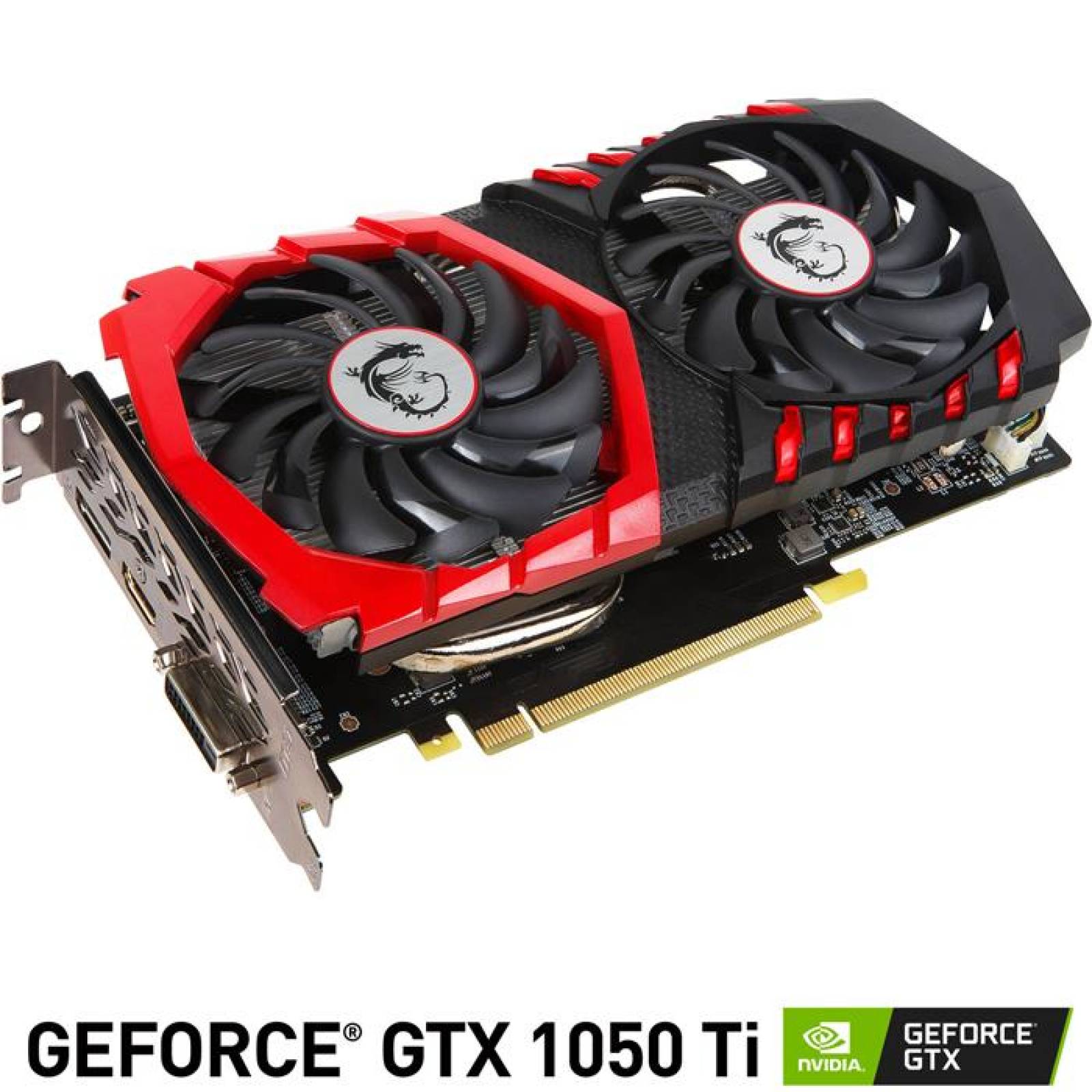 Tarjeta de Video MSI GeForce GTX 1050 TI GAMING X 4GB OC GDDR5 