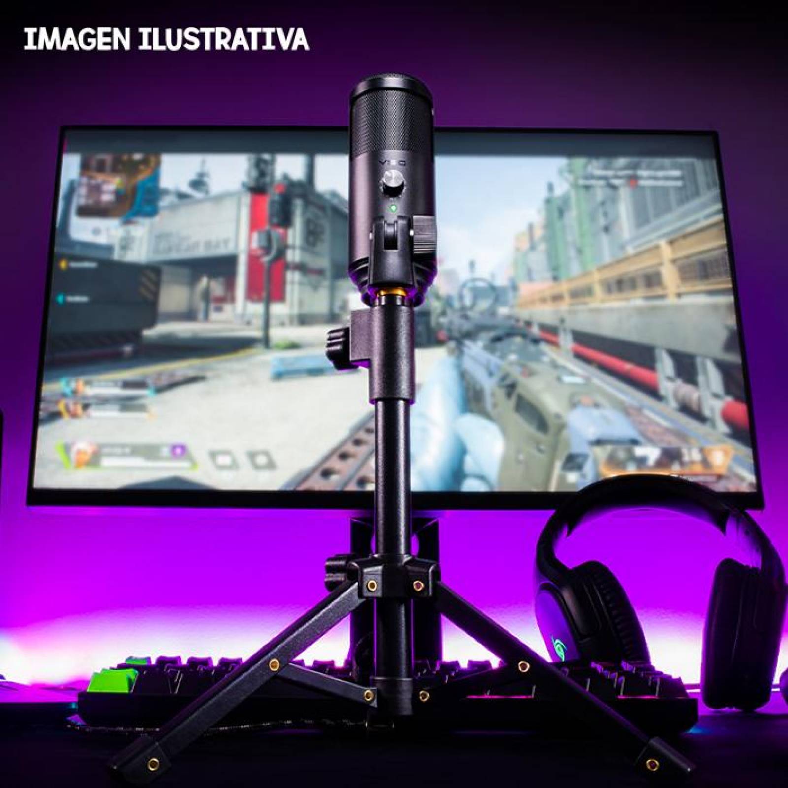 Microfono Profesional VSG Omkara USB tipo C Tripie VG-MC440 