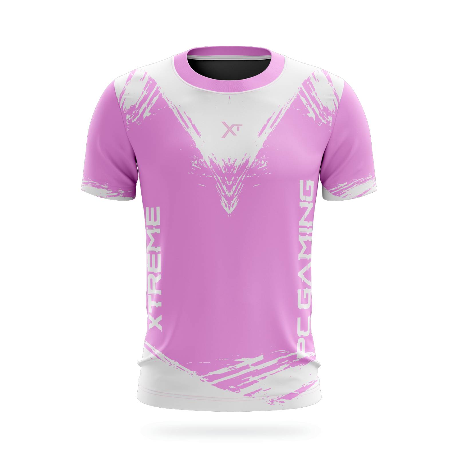 Playera Gamer Edicion Xtreme Pc Gaming Blanco Rosa Dry Fit Talla L 