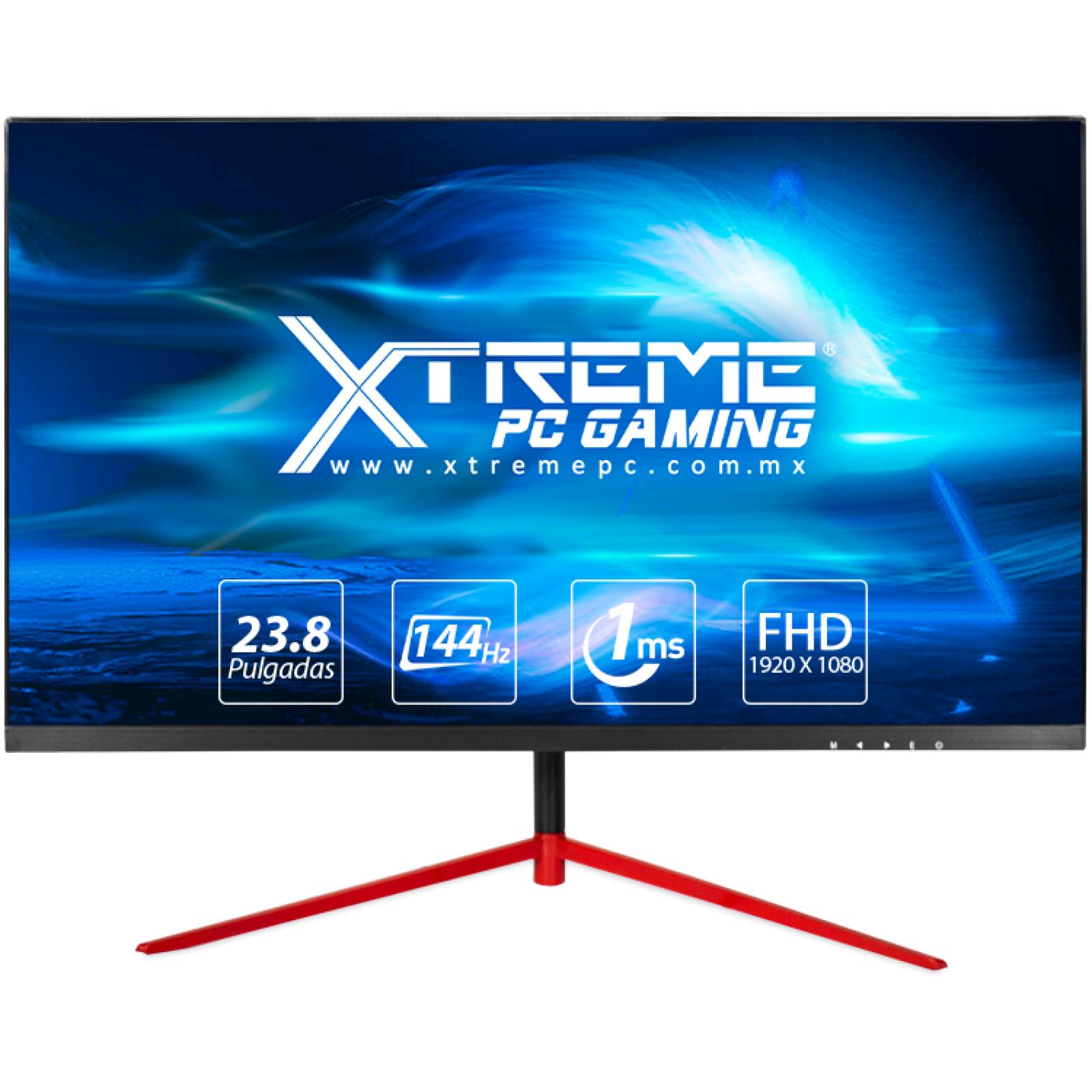 Xtreme PC Gamer GTX 1050 TI Core I5 10400F 16GB SSD 500GB Monitor 144Hz WIFI Red 