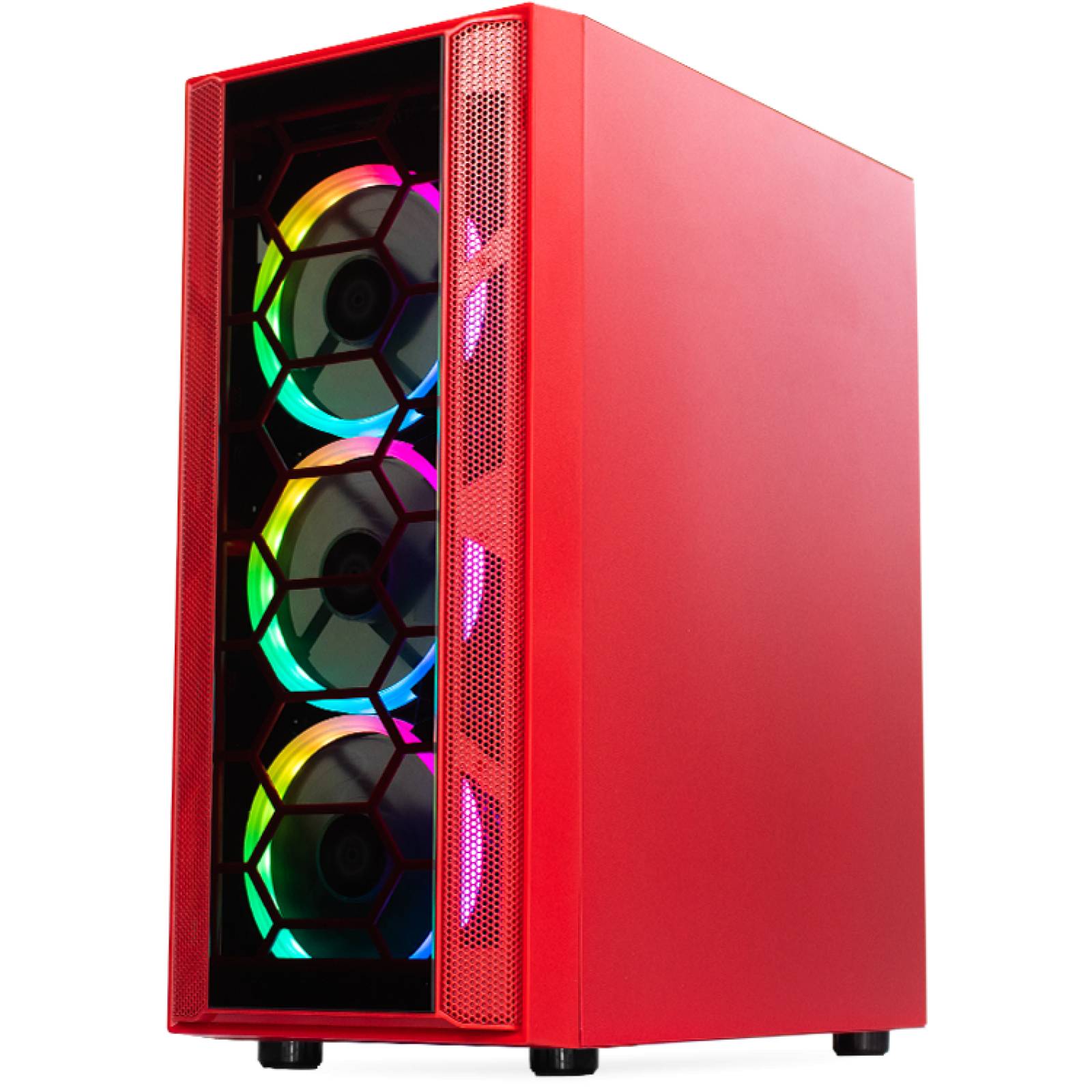 Xtreme PC Gamer GTX 1050 TI Core I5 10400F 16GB SSD 500GB Monitor 144Hz WIFI Red 