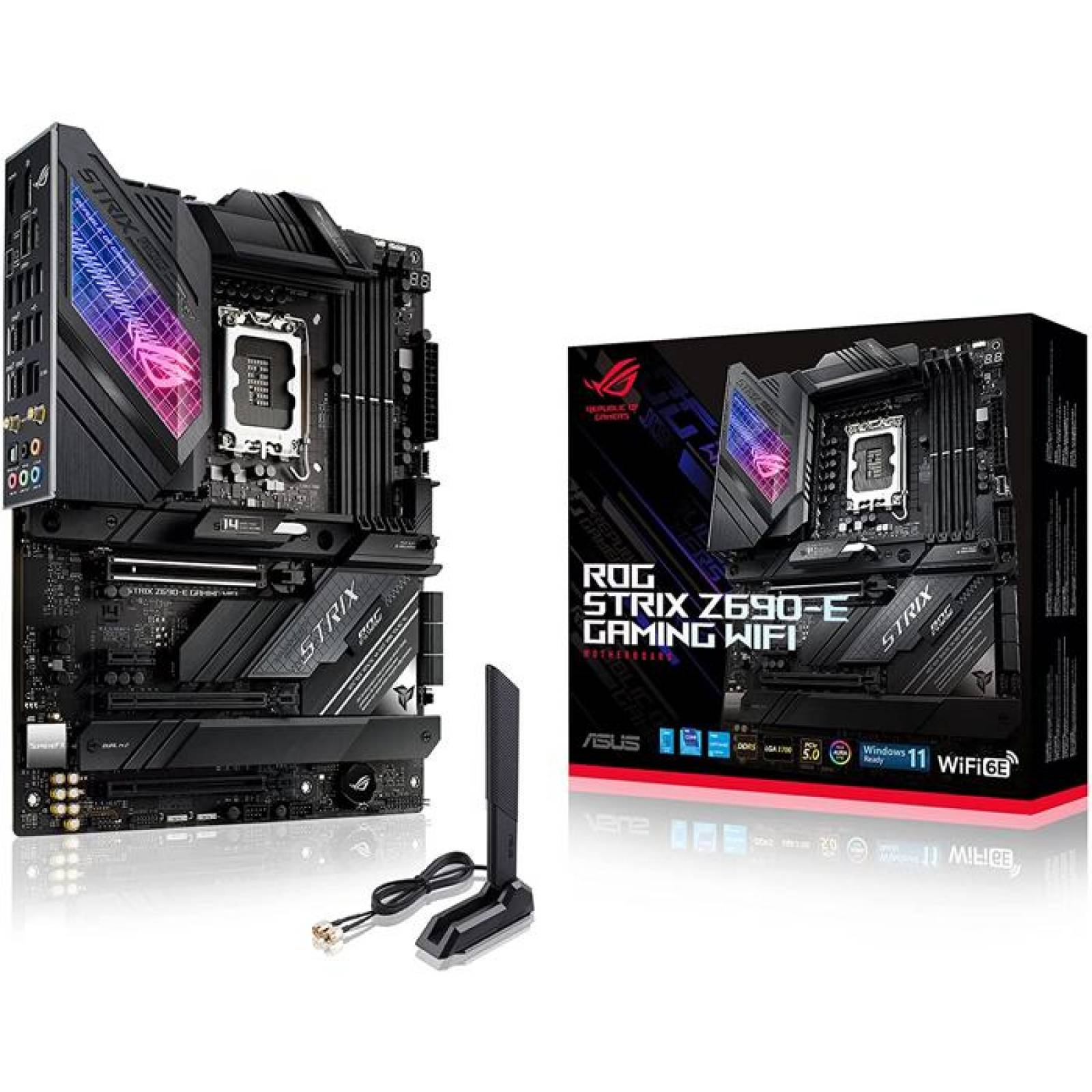 Tarjeta Madre ASUS ROG STRIX Z690-E GAMING WIFI Intel 1700 DDR5 ATX