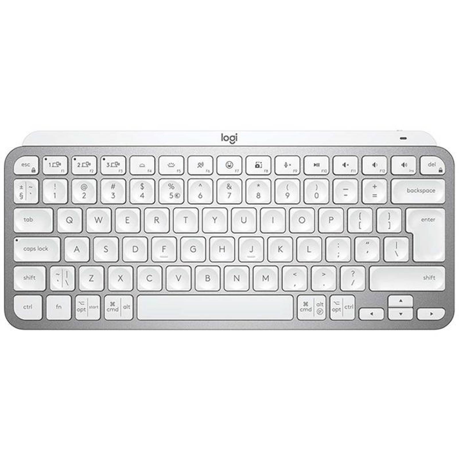 Teclado Bluetooth LOGITECH MX Keys Mini Iluminac Pale Gray 920-010477