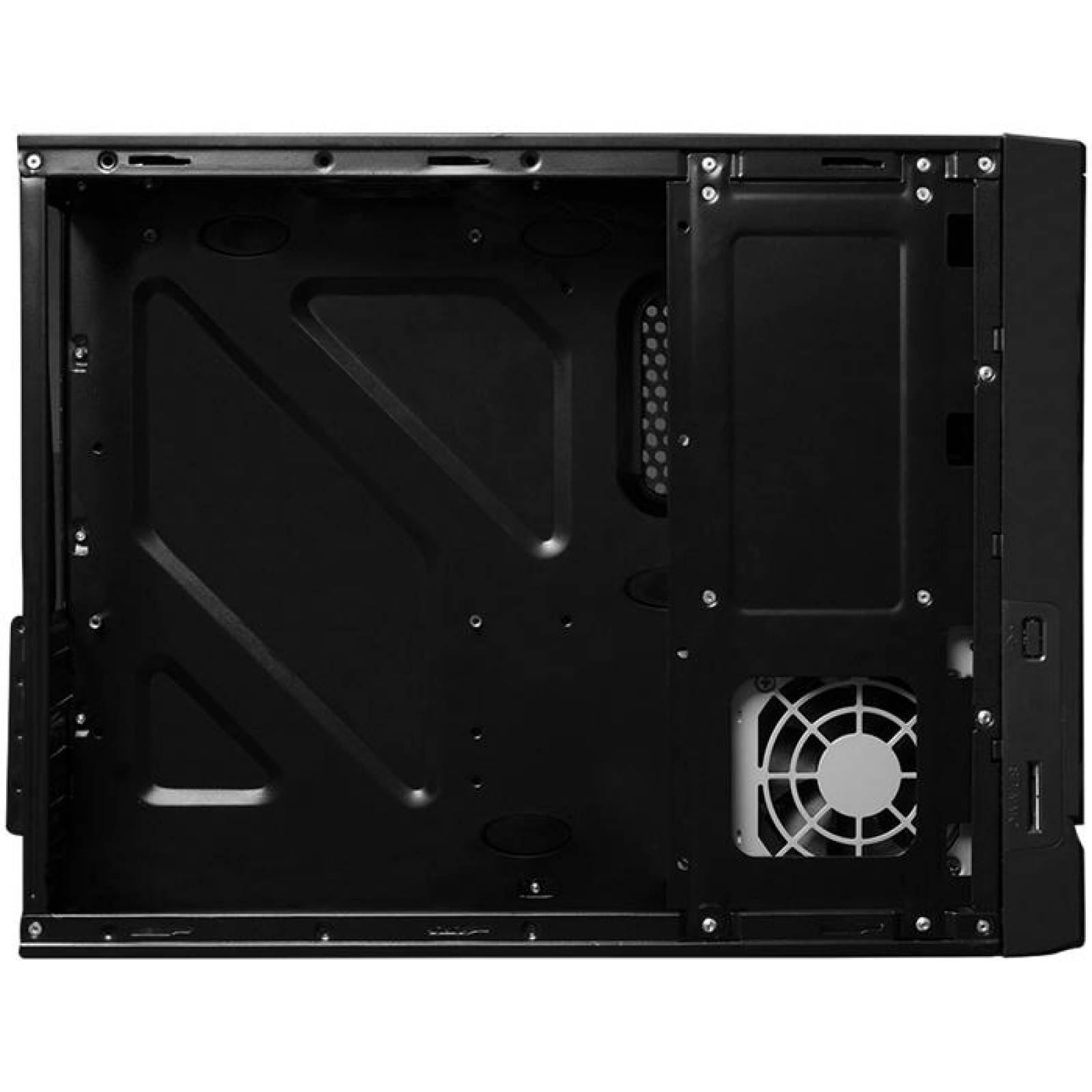 Gabinete ACTECK ATOM GS240 Micro ATX Mini Torre Slim Fuente 450W Metal Negro AC-929042 