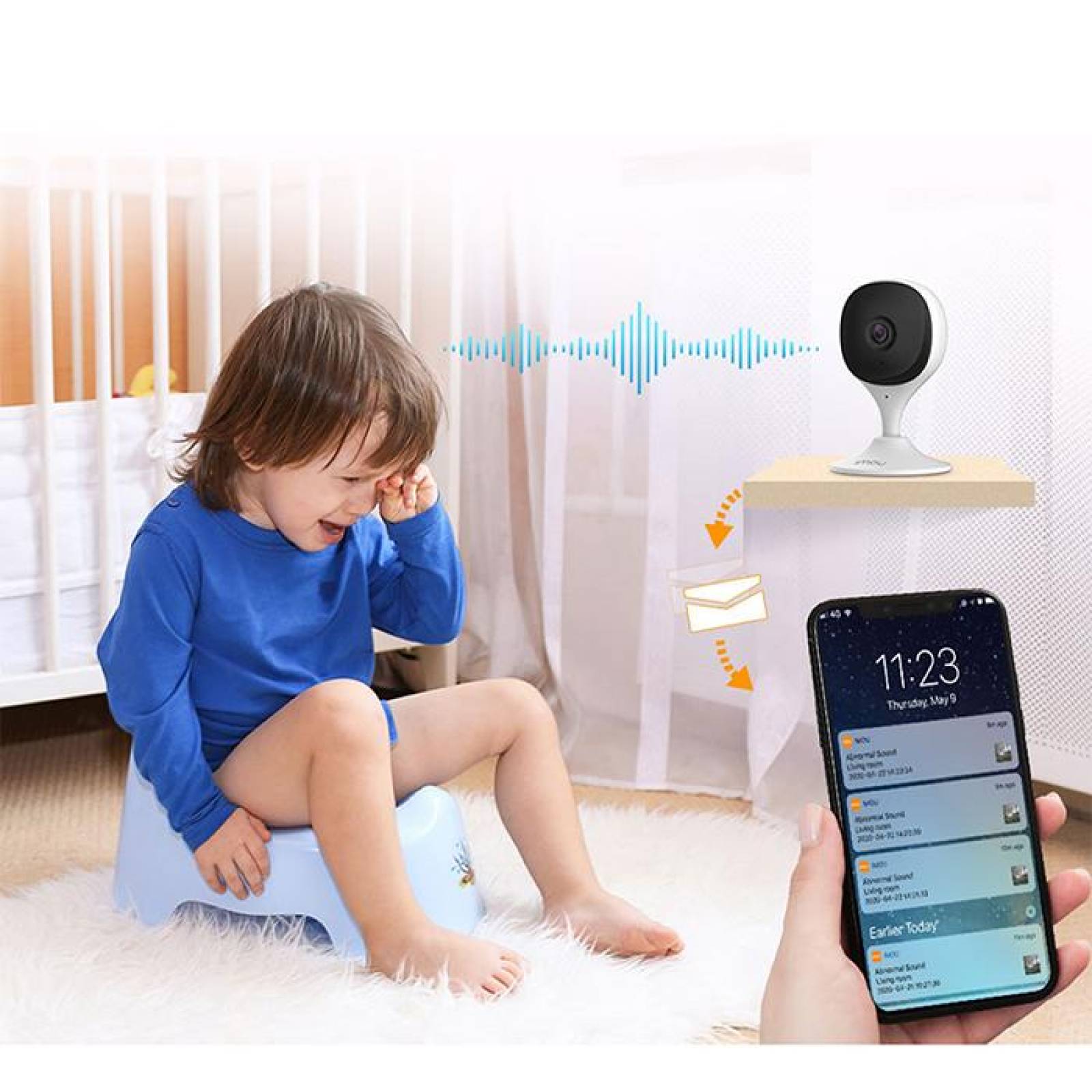 Camara de seguridad WIFI IMOU Cue 2C 2MP Interior Full HD 2.4Ghz IPC-C22CN-IMOU 