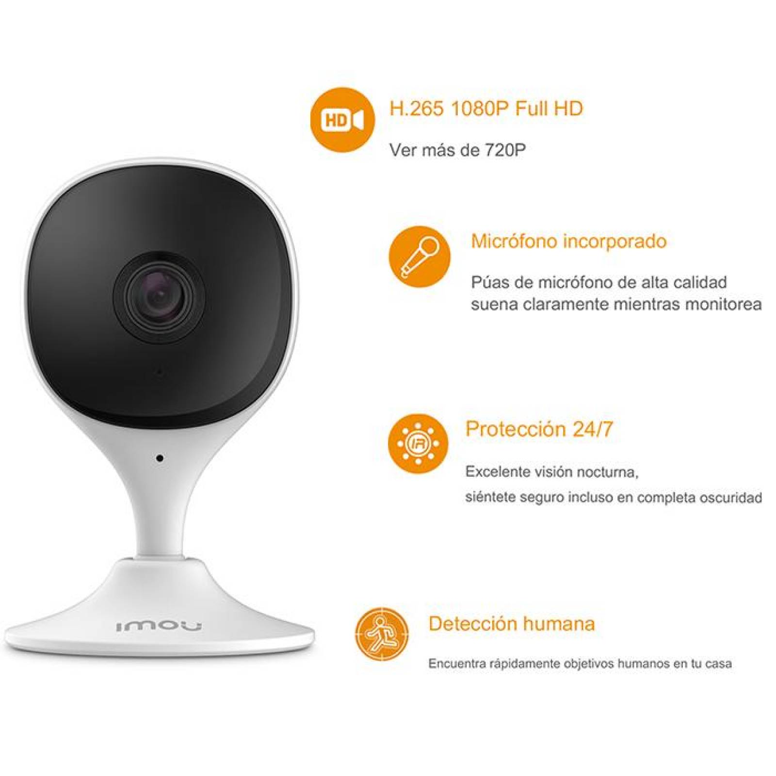 Camara de seguridad WIFI IMOU Cue 2C 2MP Interior Full HD 2.4Ghz IPC-C22CN-IMOU 