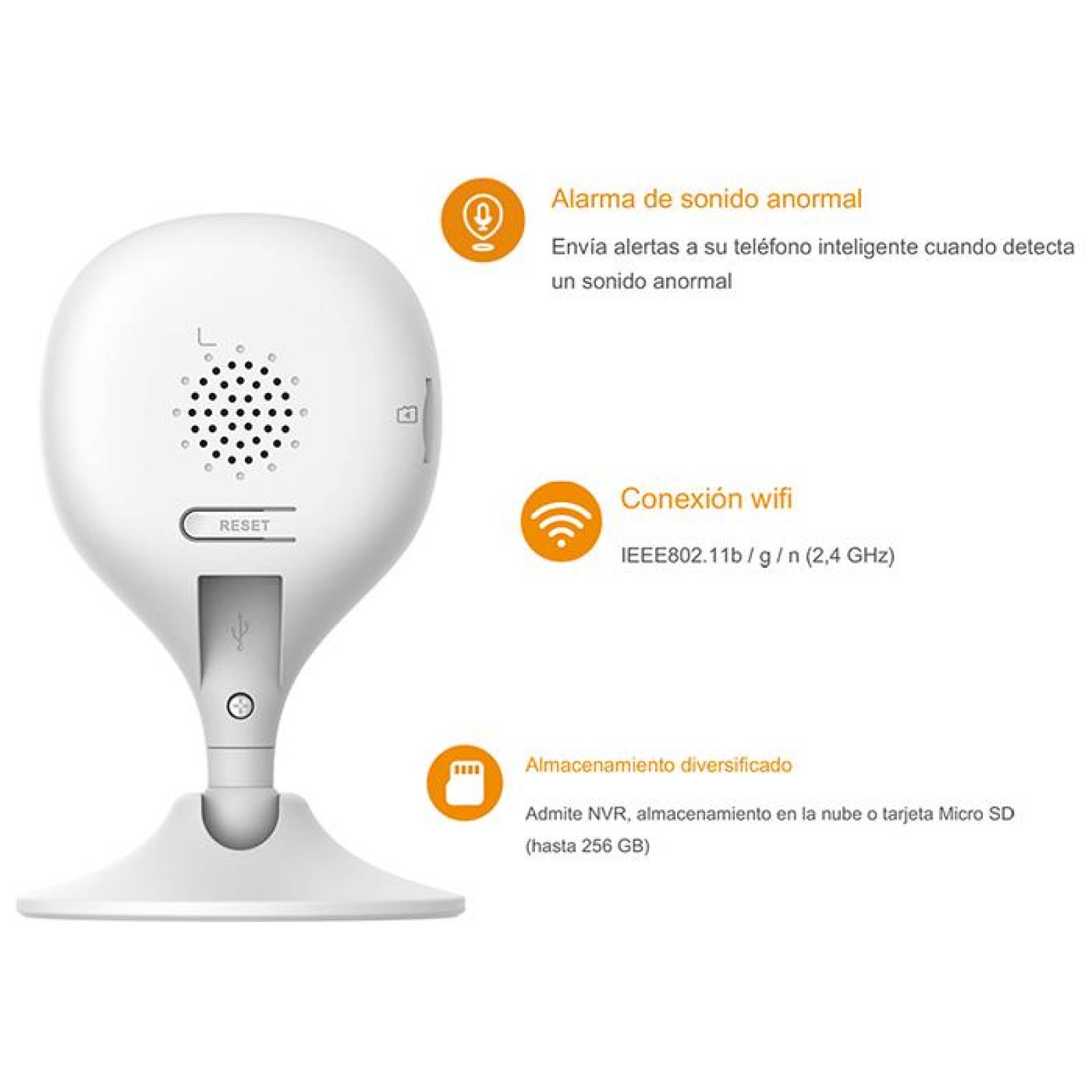 Camara de seguridad WIFI IMOU Cue 2C 2MP Interior Full HD 2.4Ghz IPC-C22CN-IMOU 