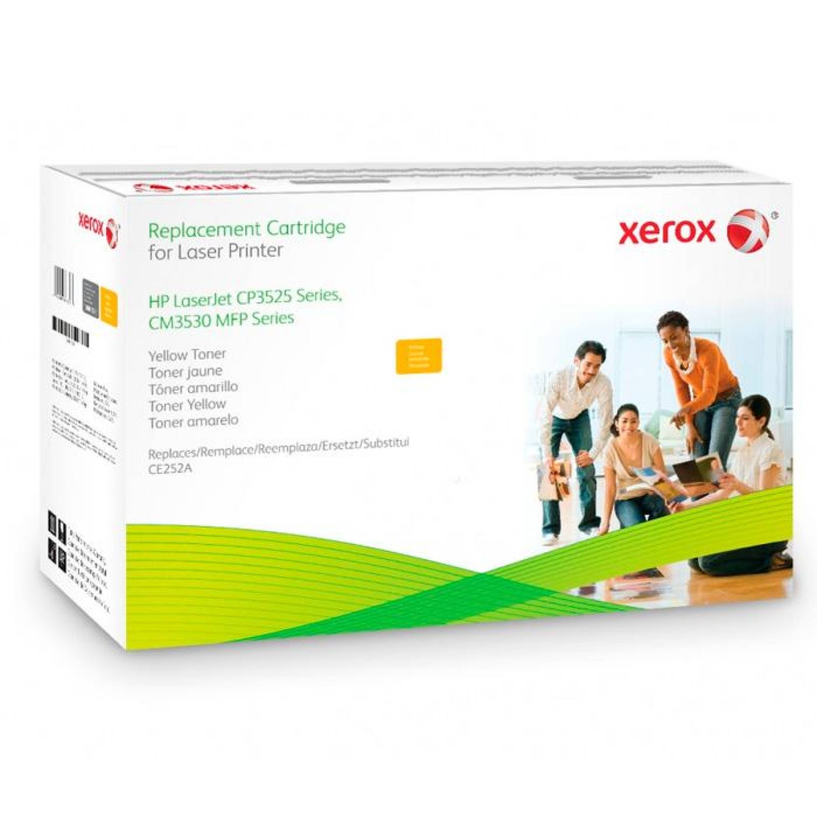 Toner Xerox compatible HP LaserJet 504a CP3525 CM3530 Amarillo 