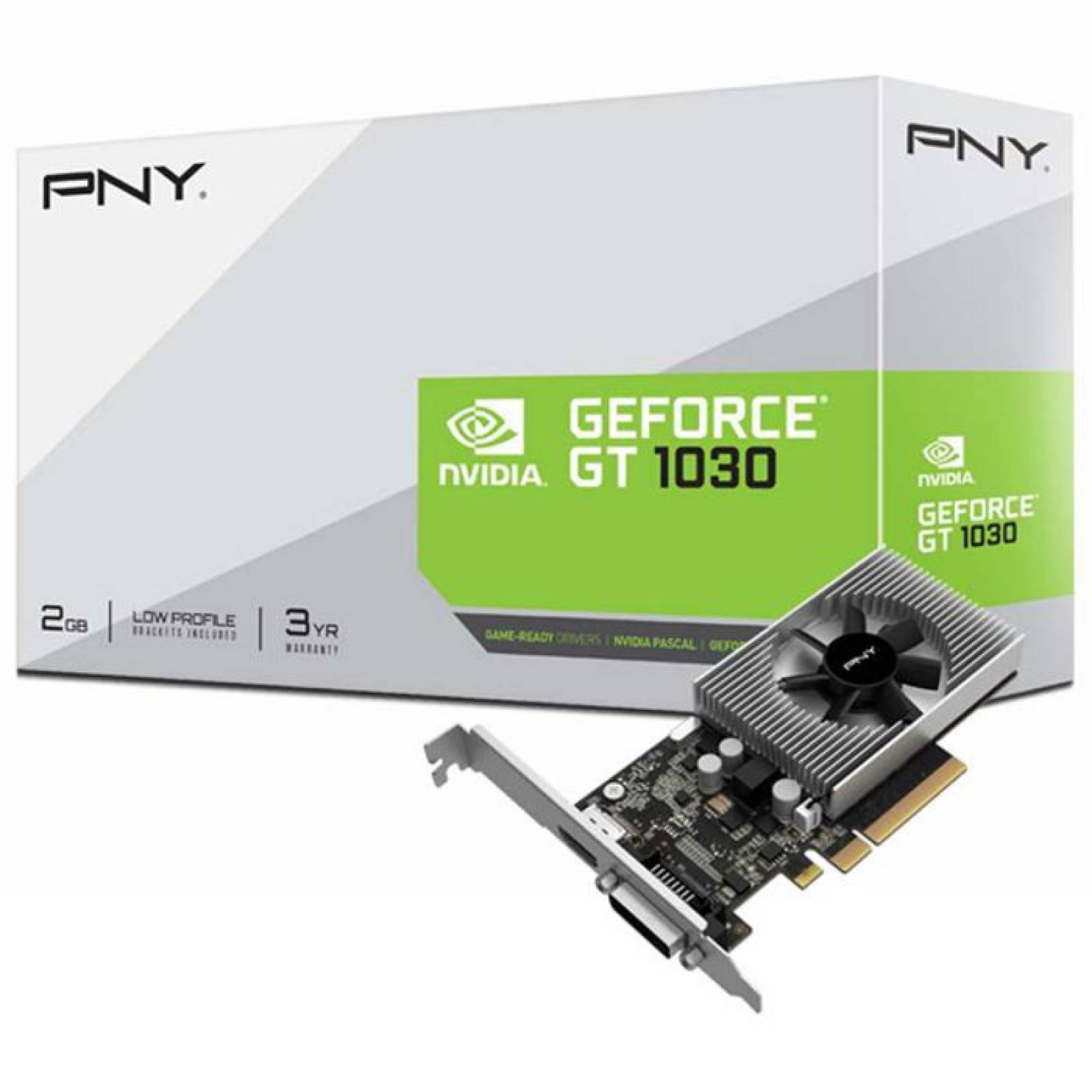 Tarjeta de Video PNY GeForce GT 1030 2GB GDDR4 VCG10302D4SFPPB 
