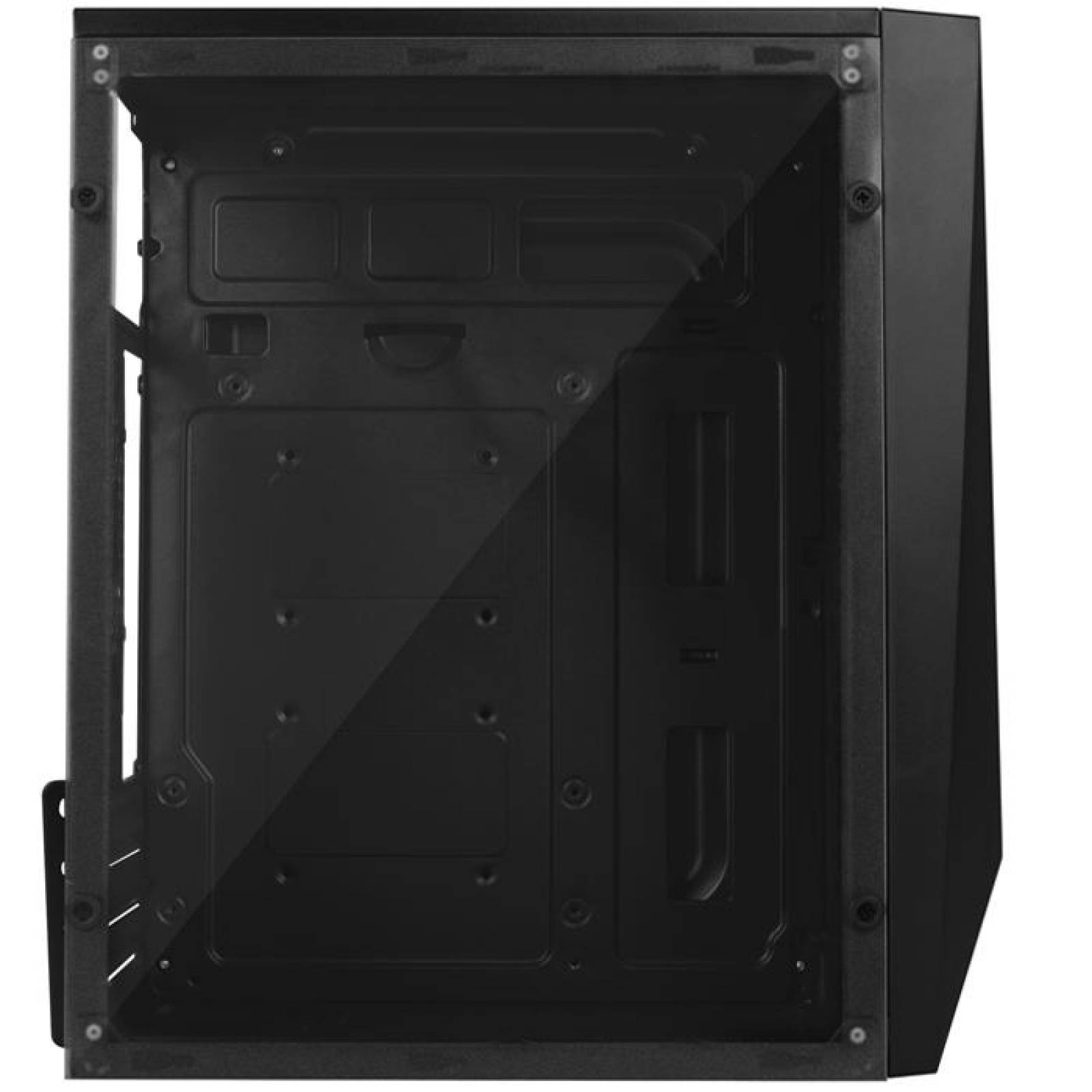 Gabinete ACTECK KIOTO GC460 Micro ATX Mini Torre Fuente 500W Acrilico RGB Negro AC-933070 