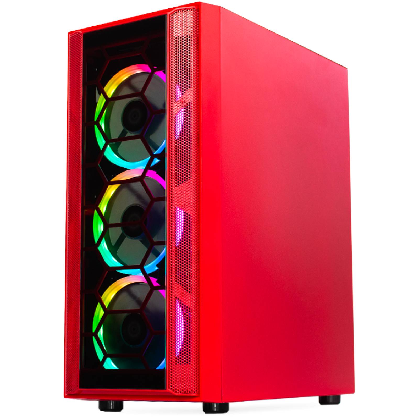 Xtreme PC Gamer AMD Radeon RX 6500 XT Ryzen 5 5600X SSD 240GB 2TB Monitor 23.8 144Hz WIFI Red 