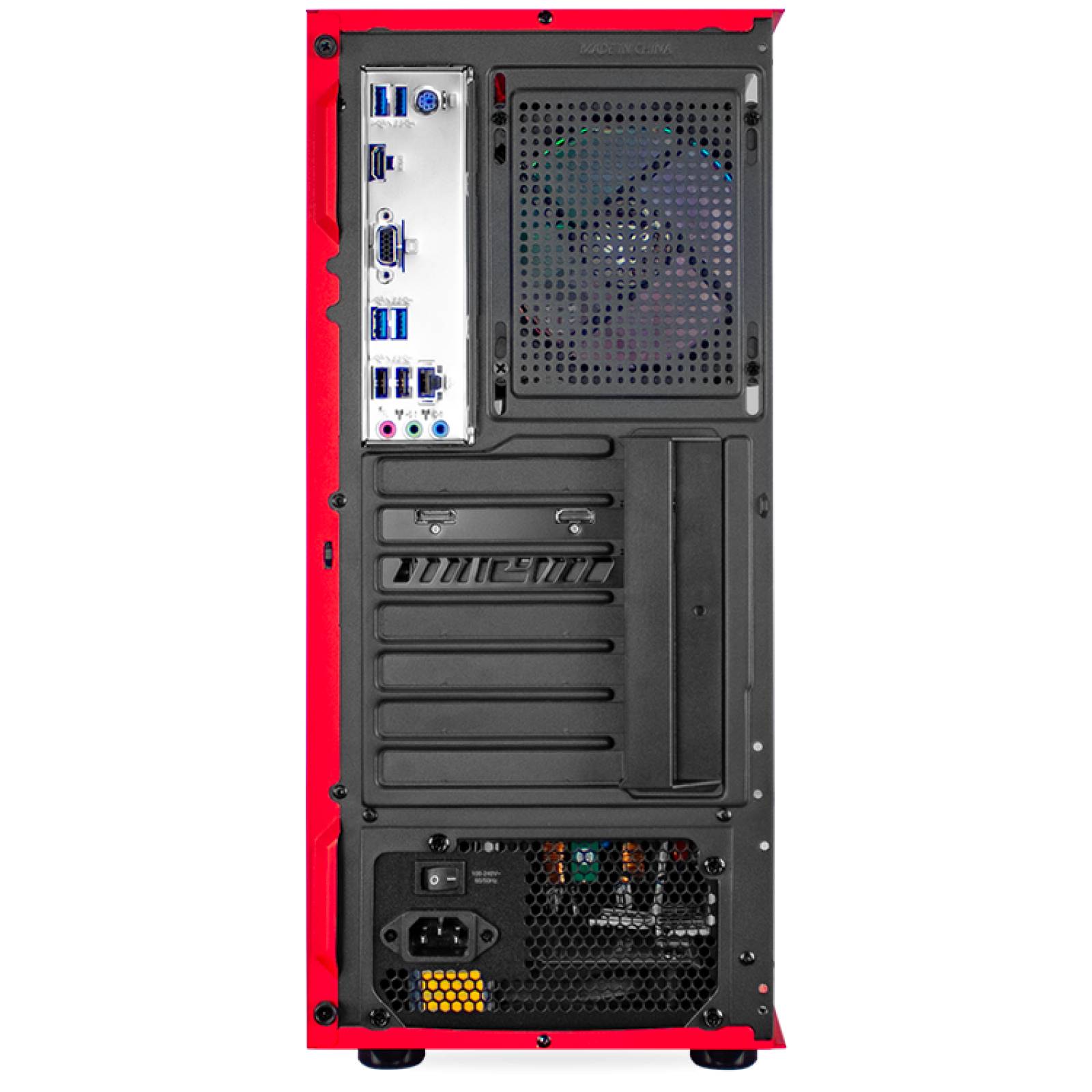Xtreme PC Gamer AMD Radeon RX 6500 XT Ryzen 5 5600X SSD 240GB 2TB Monitor 23.8 144Hz WIFI Red 