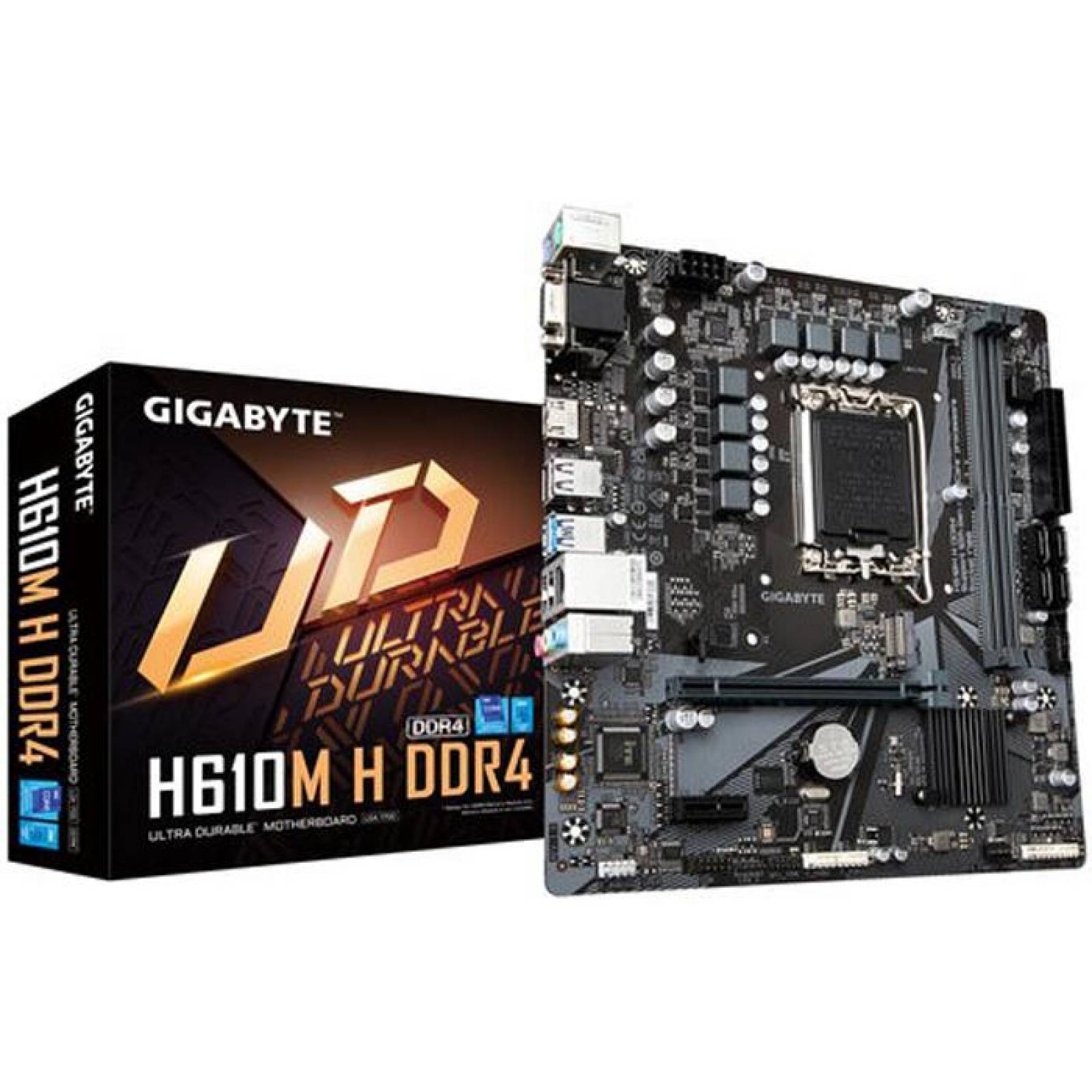 Tarjeta Madre GIGABYTE H610M H Intel 1700 DDR4 Micro ATX