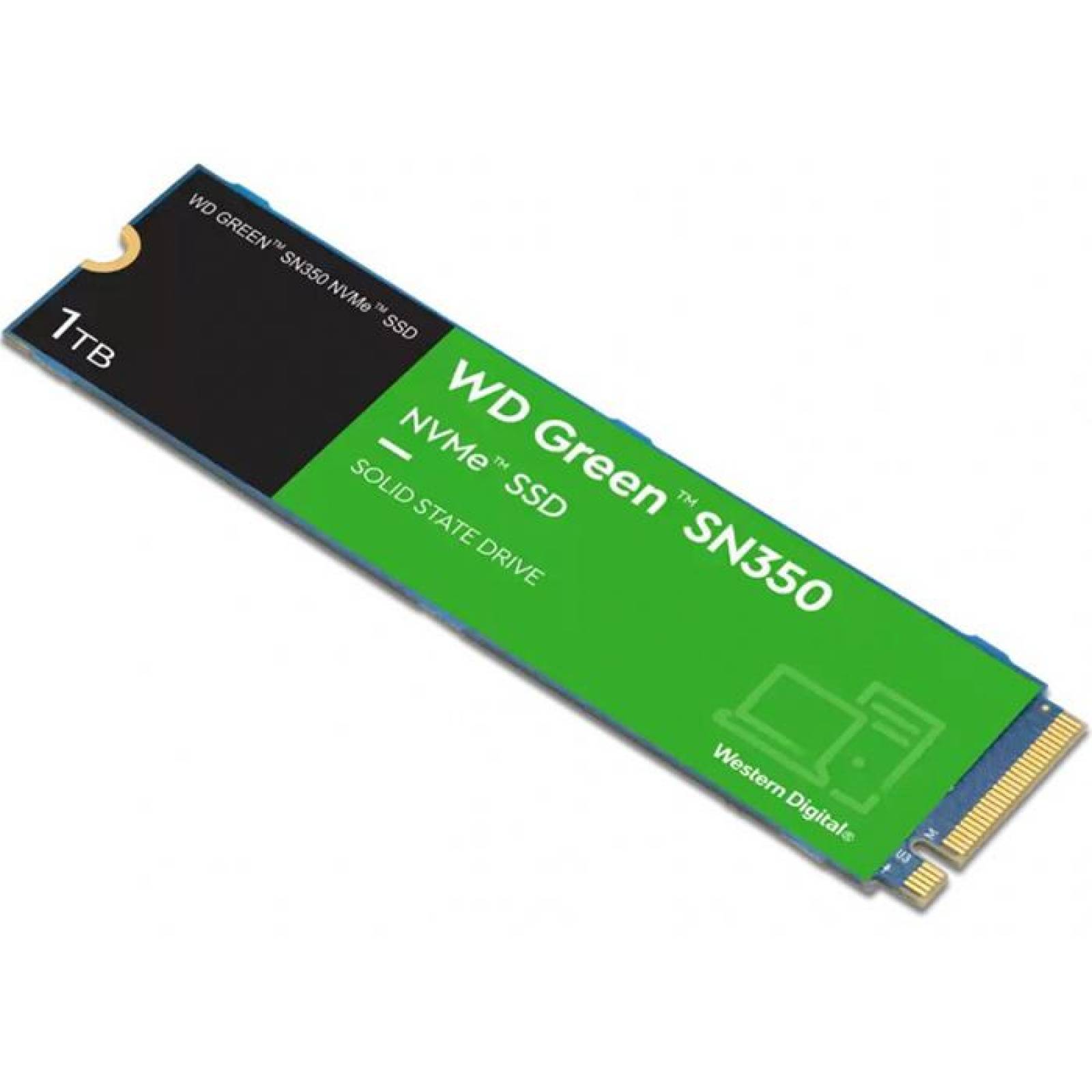 Unidad de Estado Solido SSD M.2 1TB WESTERN DIGITAL Green SN350 NVMe PCIe 3.0 3200/2500 MB/s WDS100T 